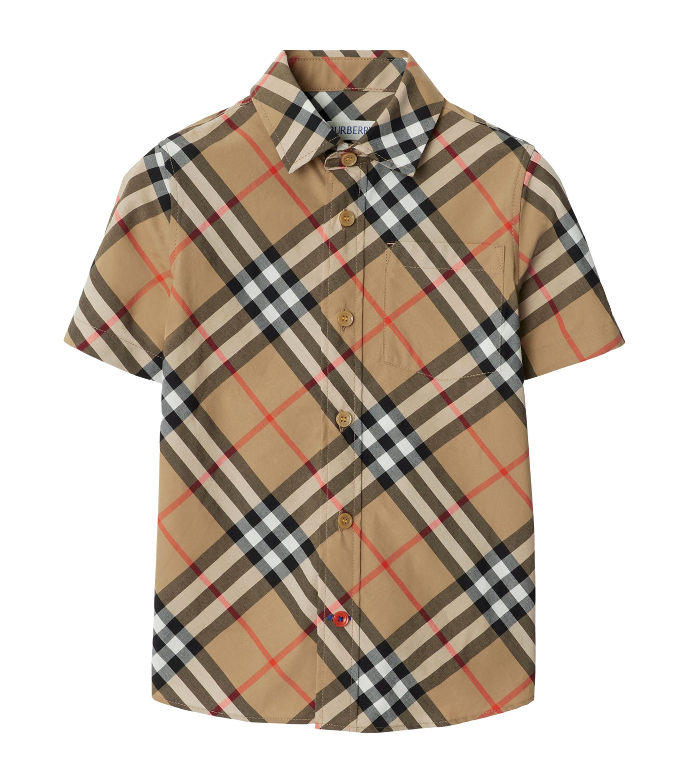 Cotton Check Button-Up Shirt (3-12 Years)
