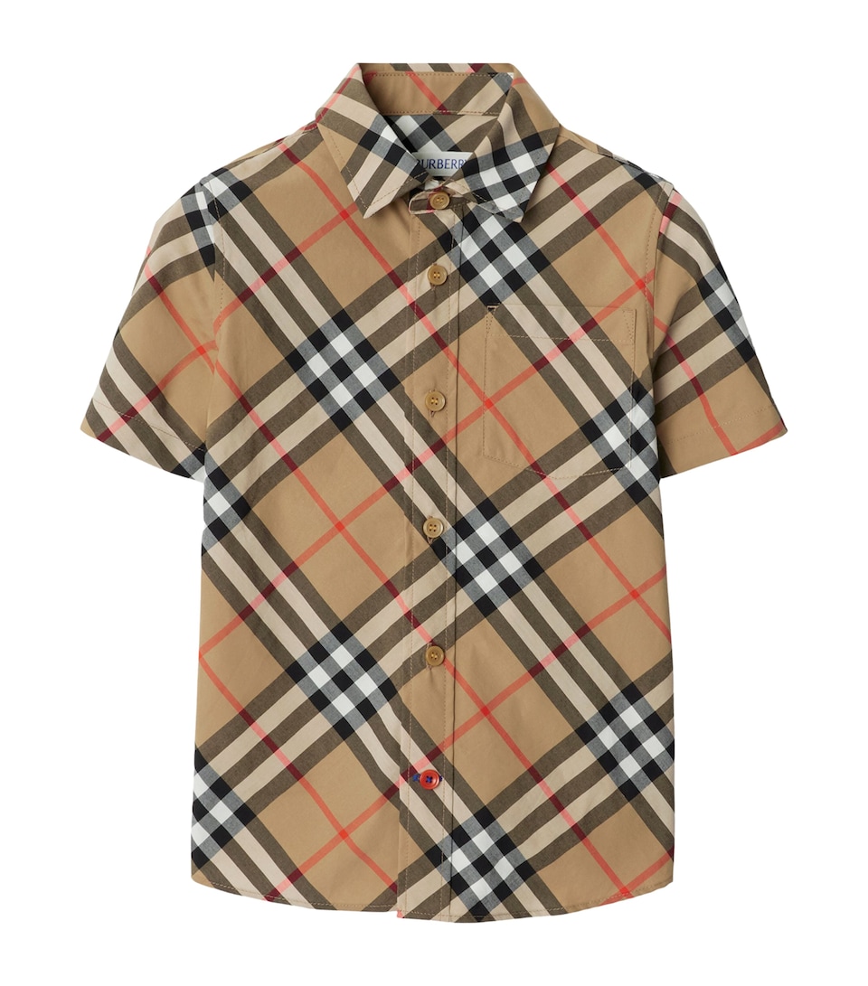 Cotton Check Button-Up Shirt (3-12 Years)