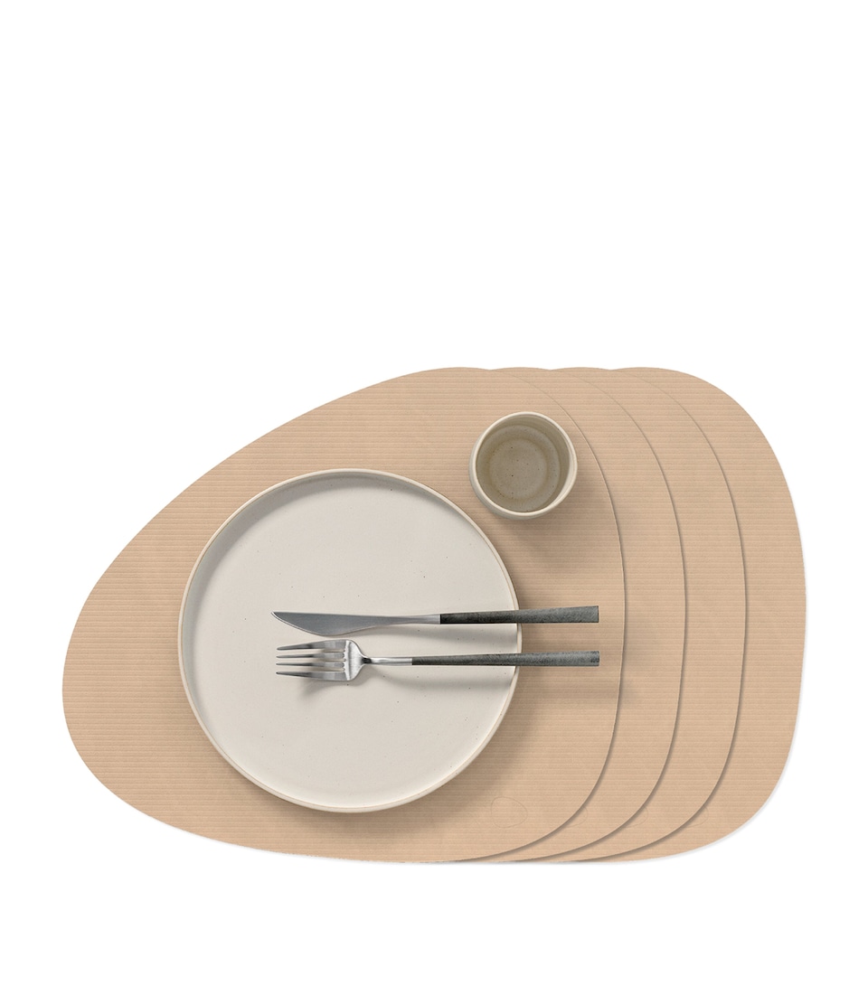 Large Curve Corduroy Placemat (Set of 4)