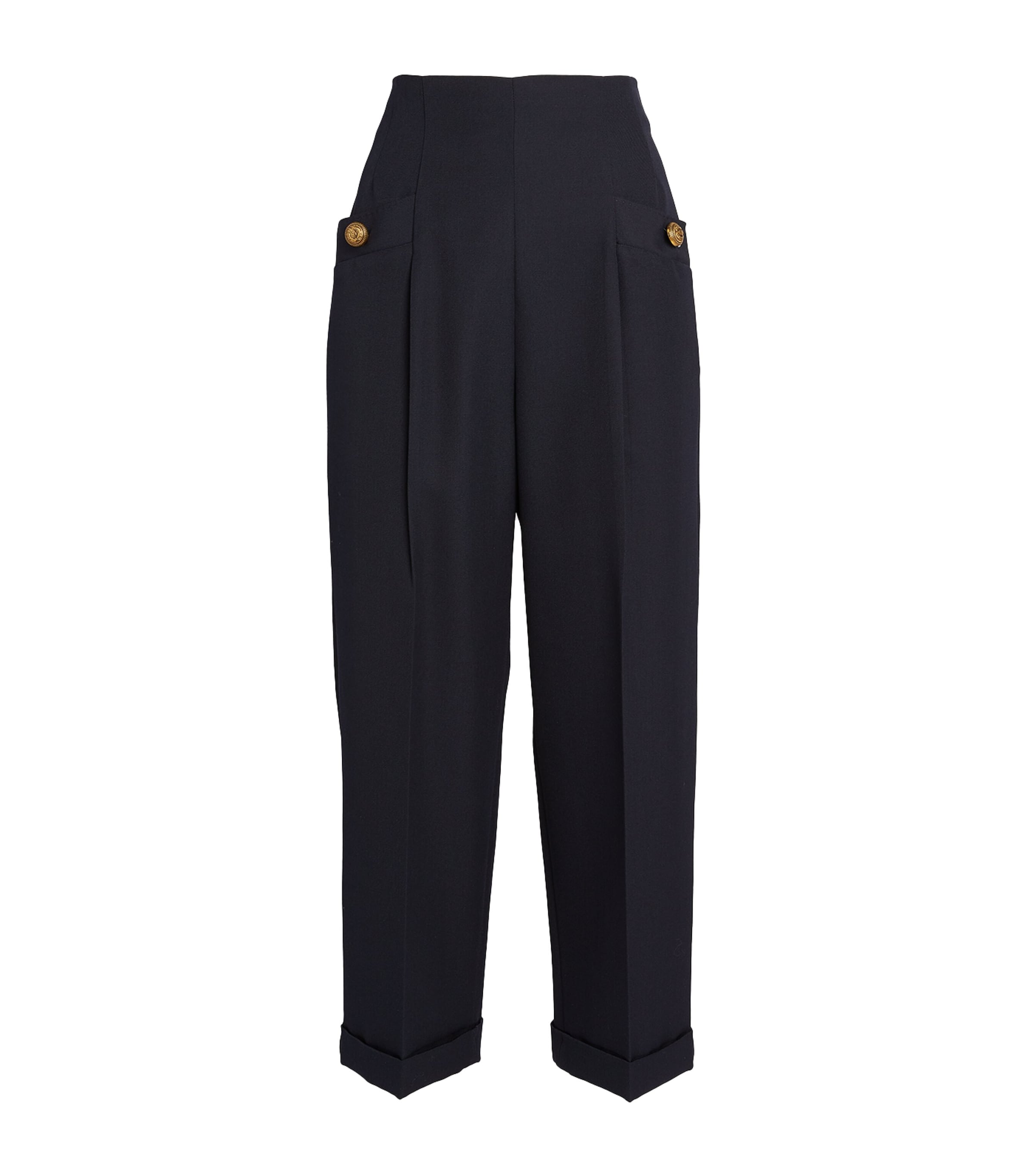 Wool-Blend Trousers