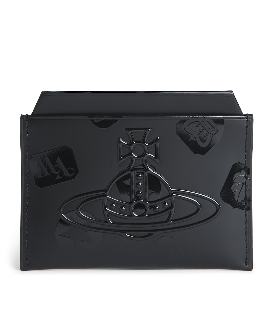 Vivienne Westwood Leather Logo Card Holder Black