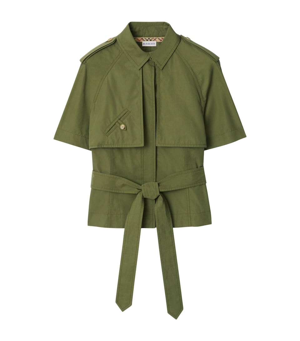 Cotton Poplin Trench Shirt