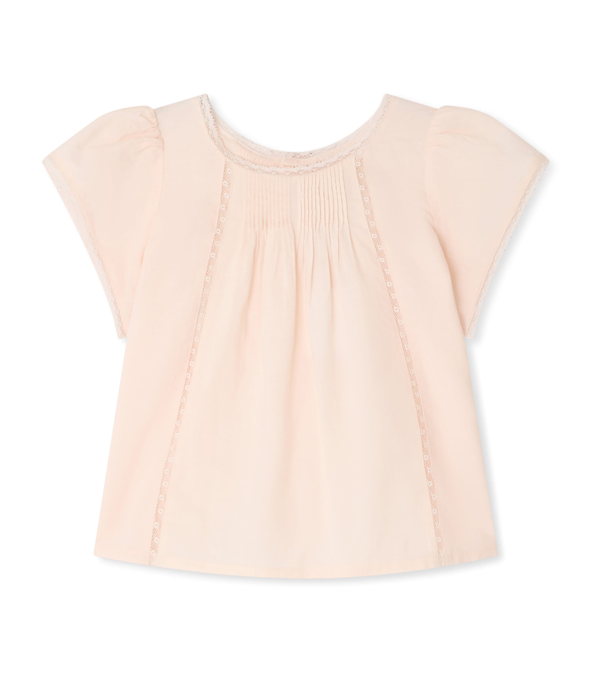 Bonpoint Cotton Blouse (6-18 Months) Rose Petale
