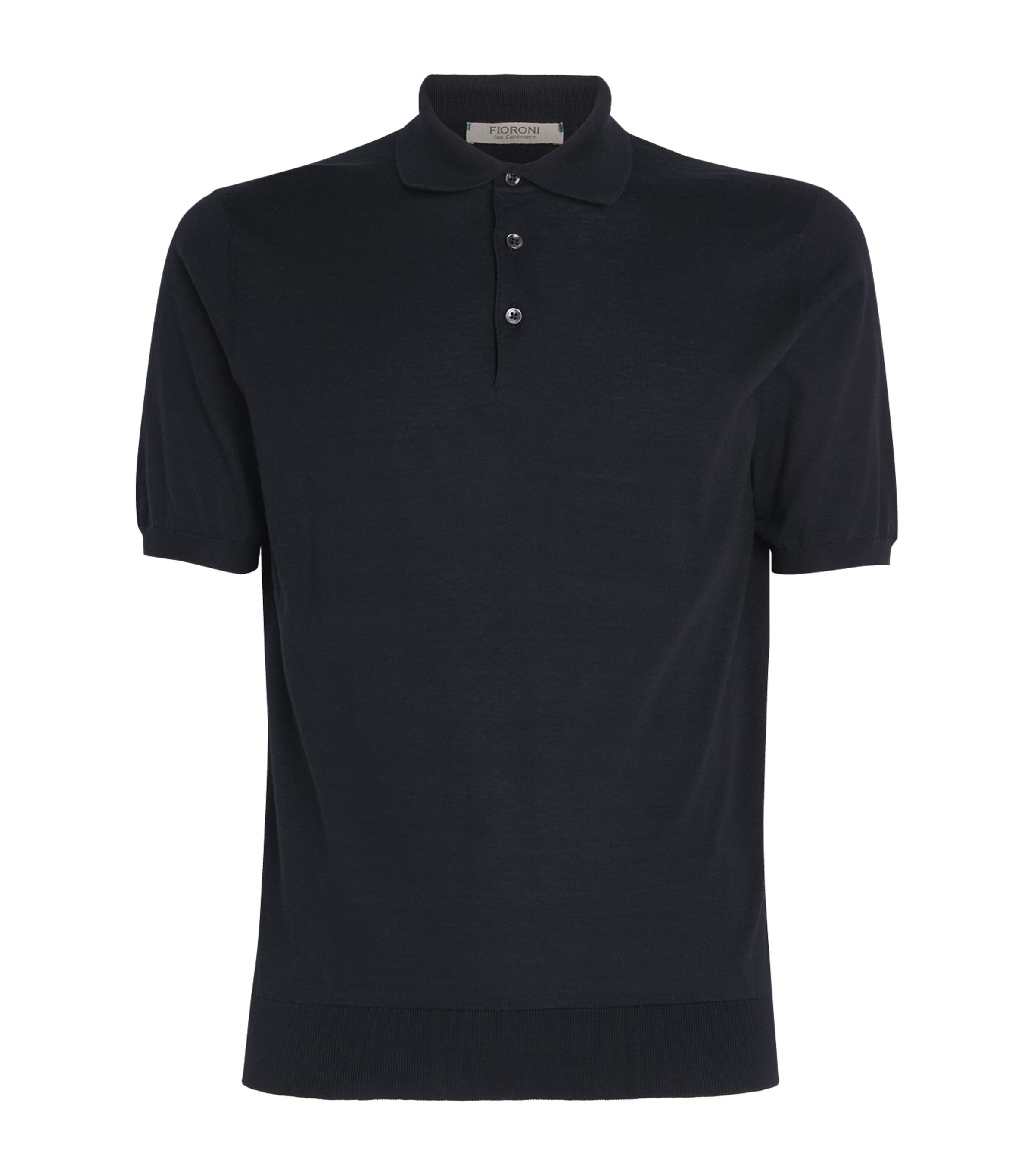 Cotton-Cashmere Polo Shirt