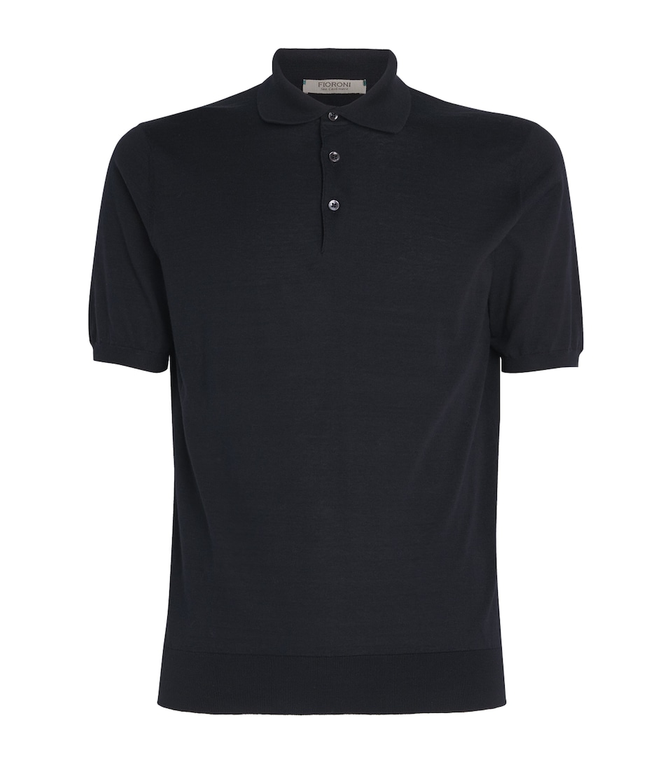 Cotton-Cashmere Polo Shirt