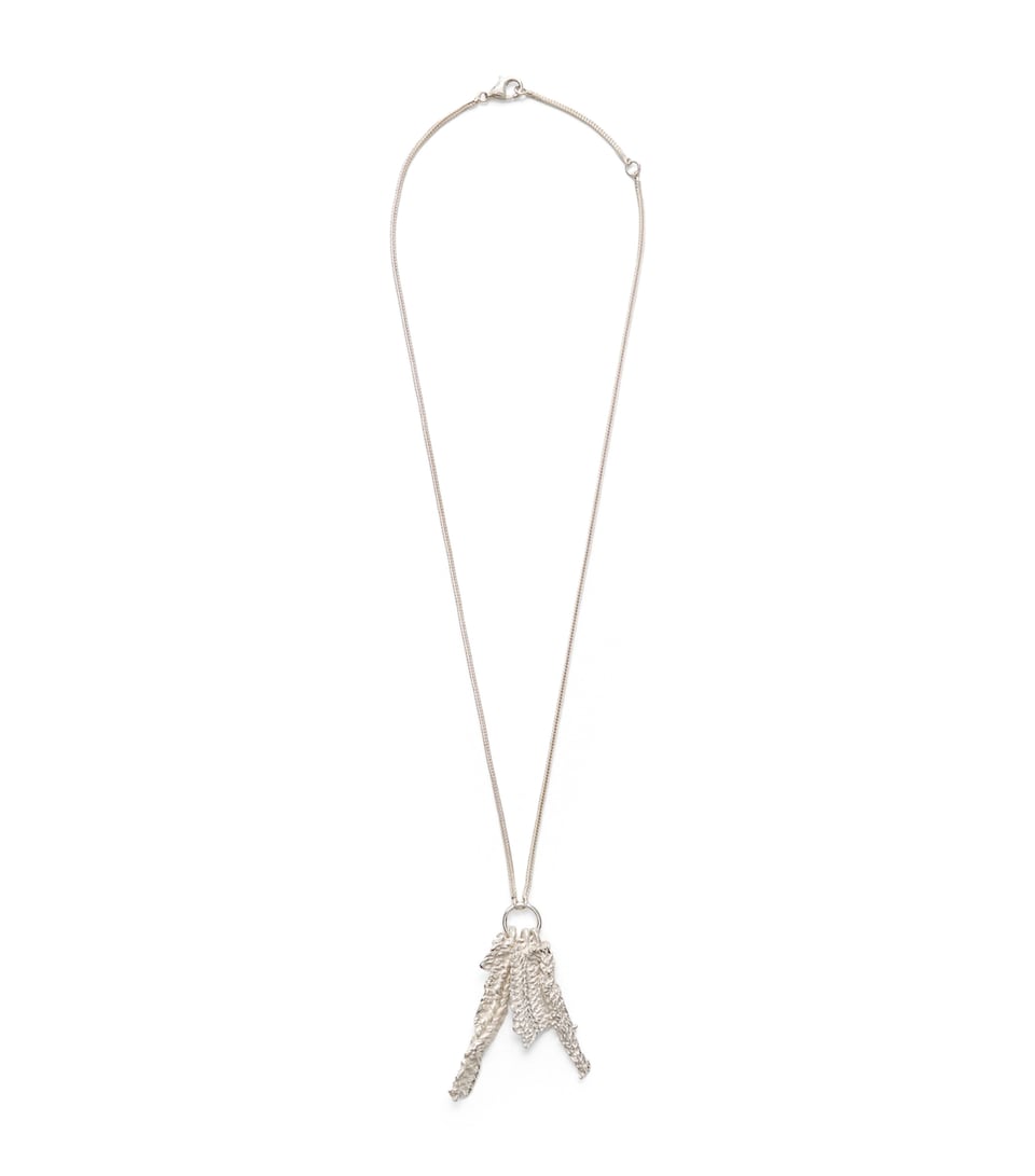 Sterling Silver Knit Necklace