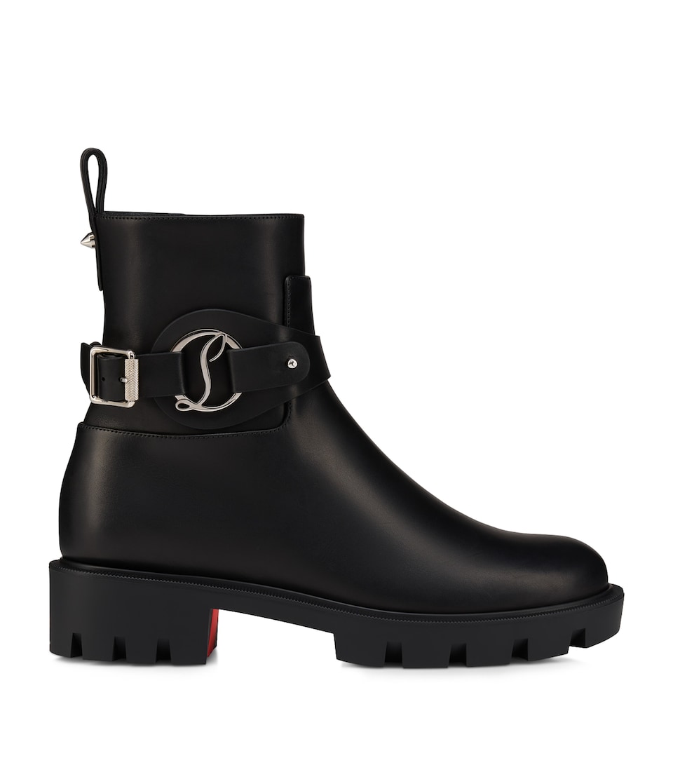 Dianouchette Lug Leather Ankle Boots