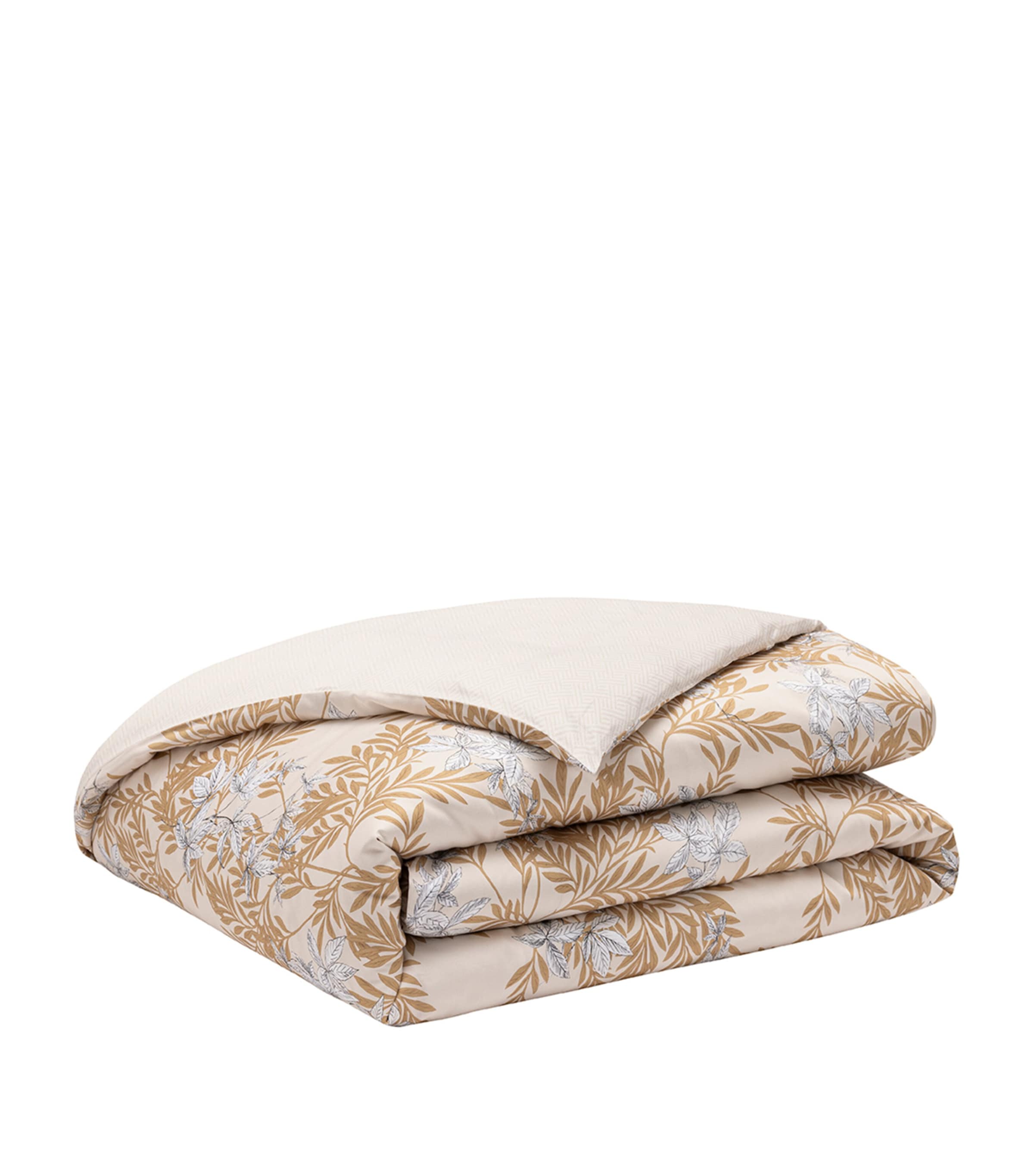 Alexandre Turpault Organic Cotton Promenade Super King Duvet Cover (260cm x 220cm) Medium Beige