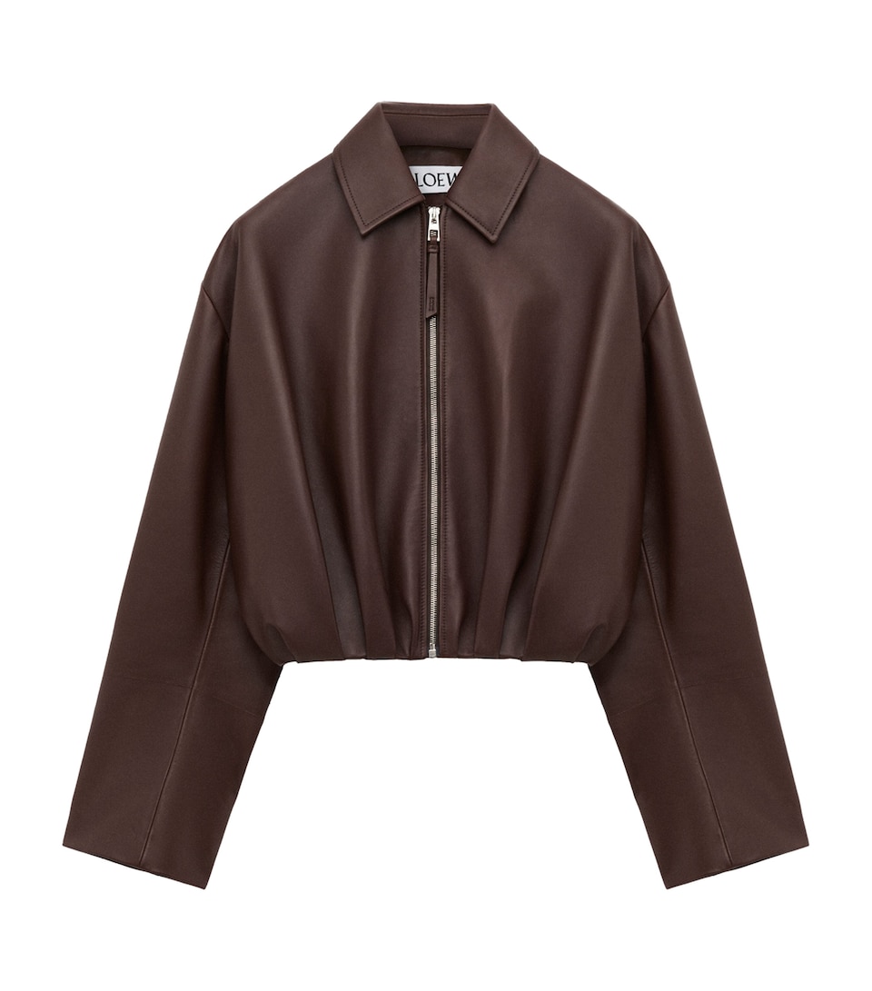 Lambskin Draped Jacket