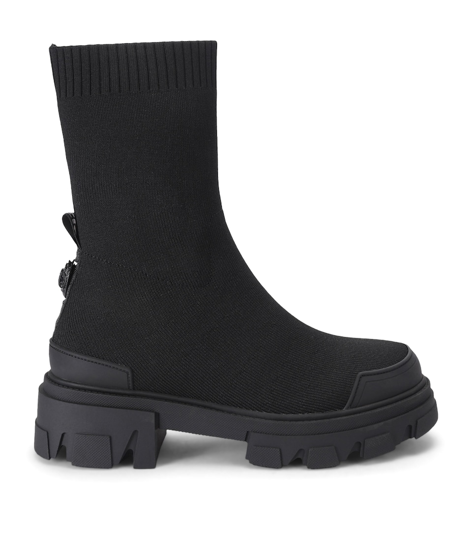 Kurt Geiger London Stomp Sock Ankle Boots 50 Black