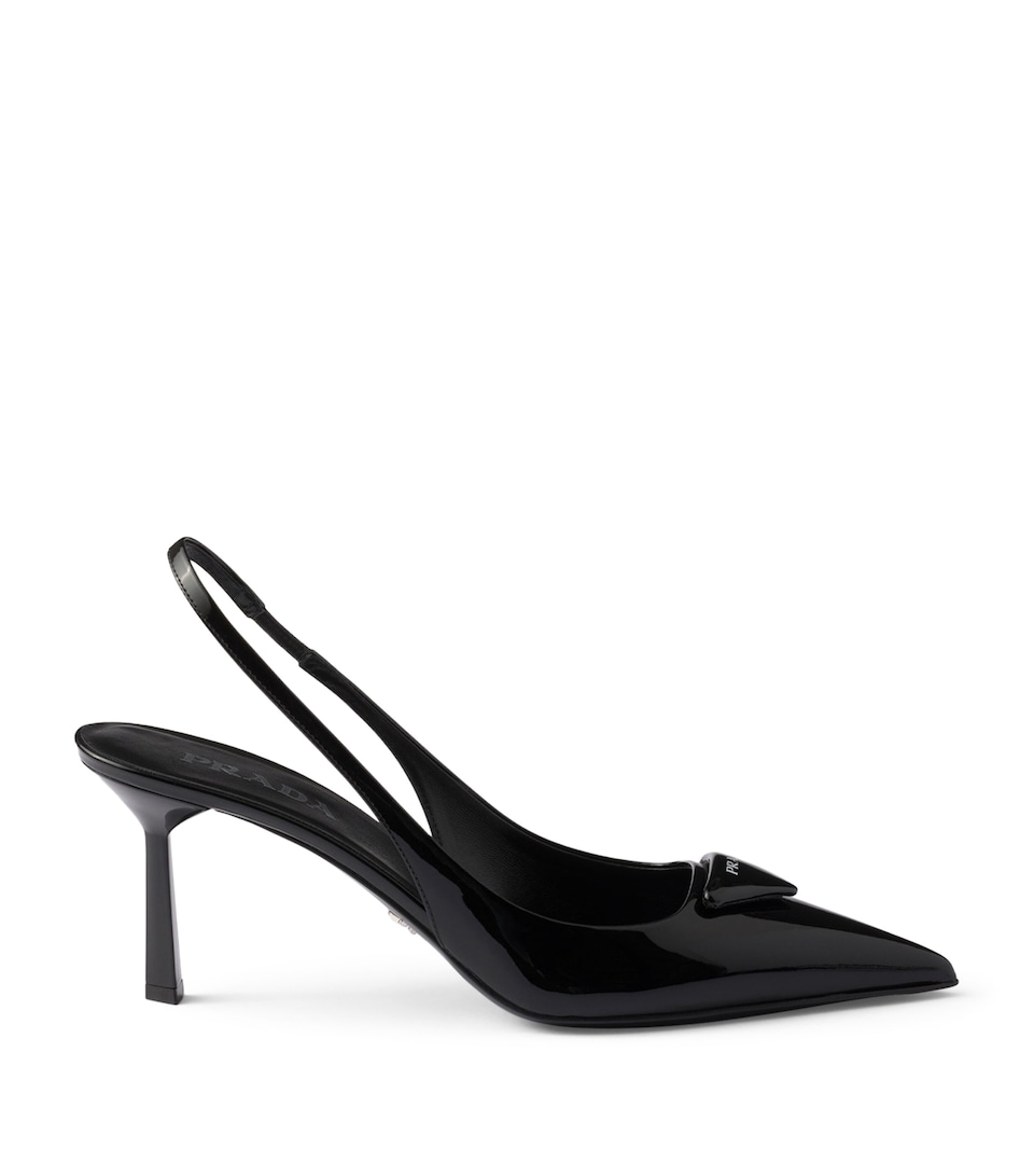 Patent Leather Slingback Pumps 75