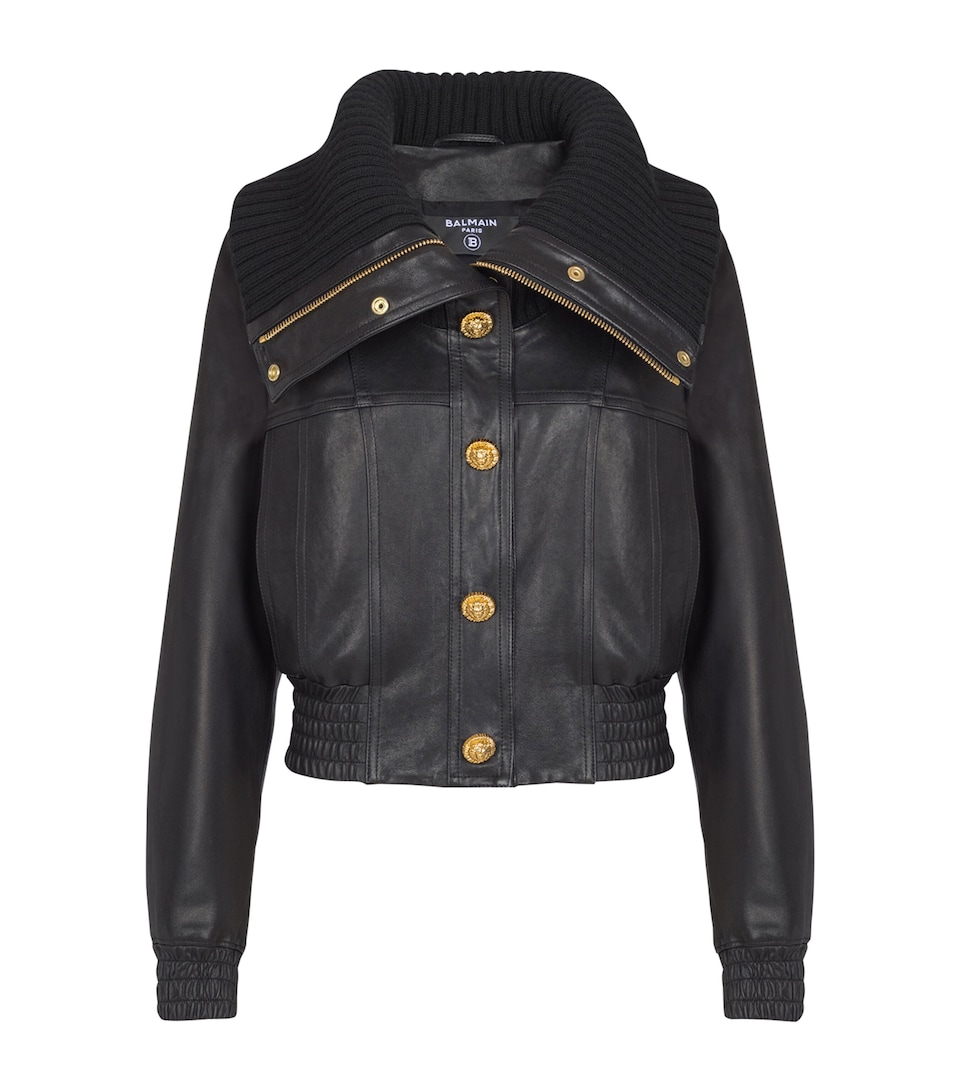 Leather Bomber Jacket