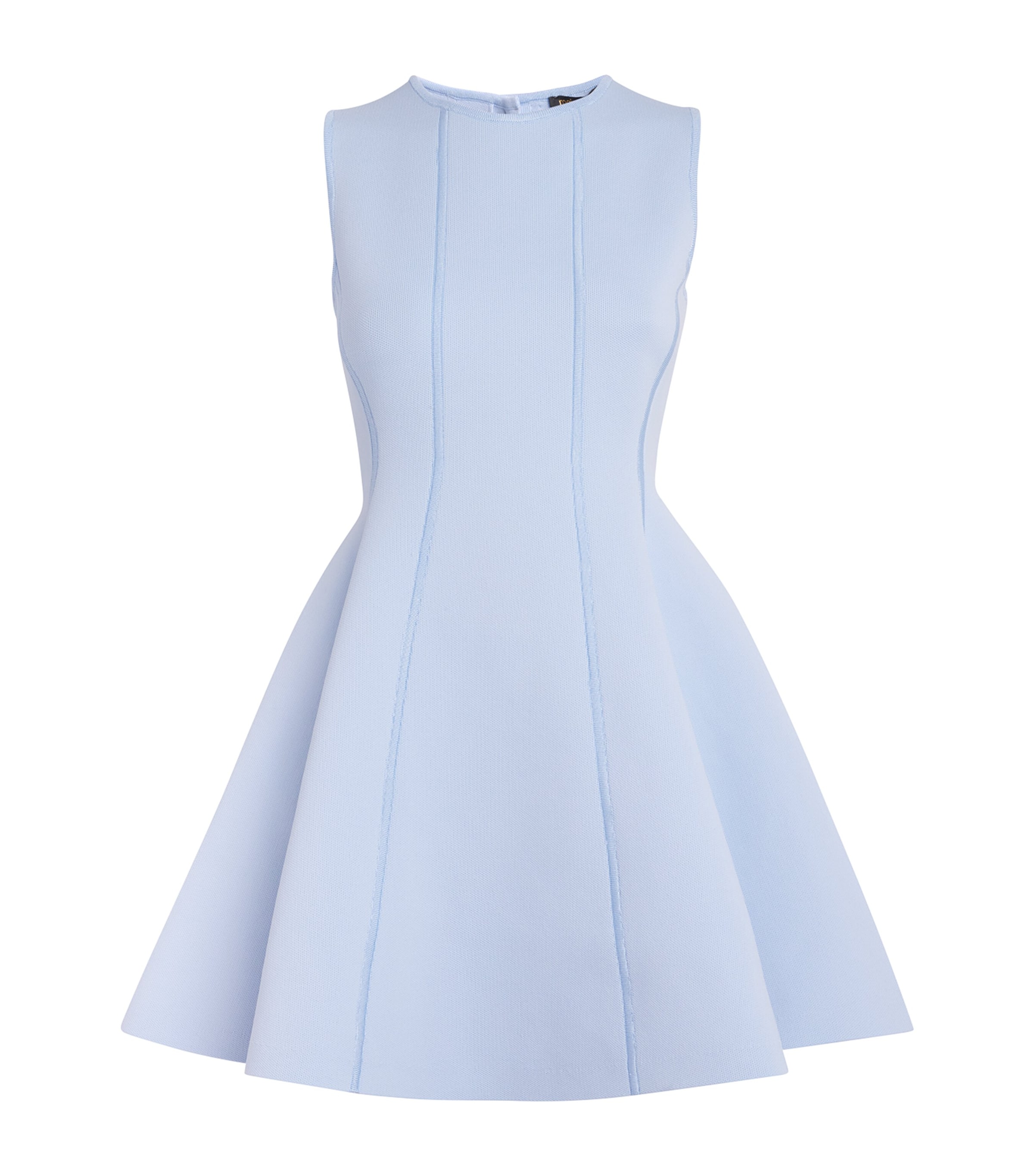 Maje Womens Bow-Detail Mini Dress Blue Sky