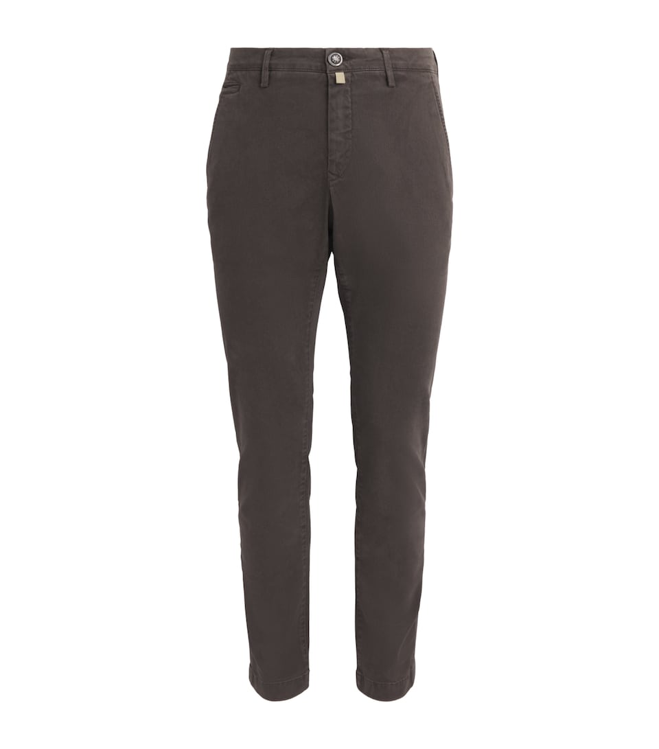 JACOB COHËN Mens Bobby Slim Chinos Brown