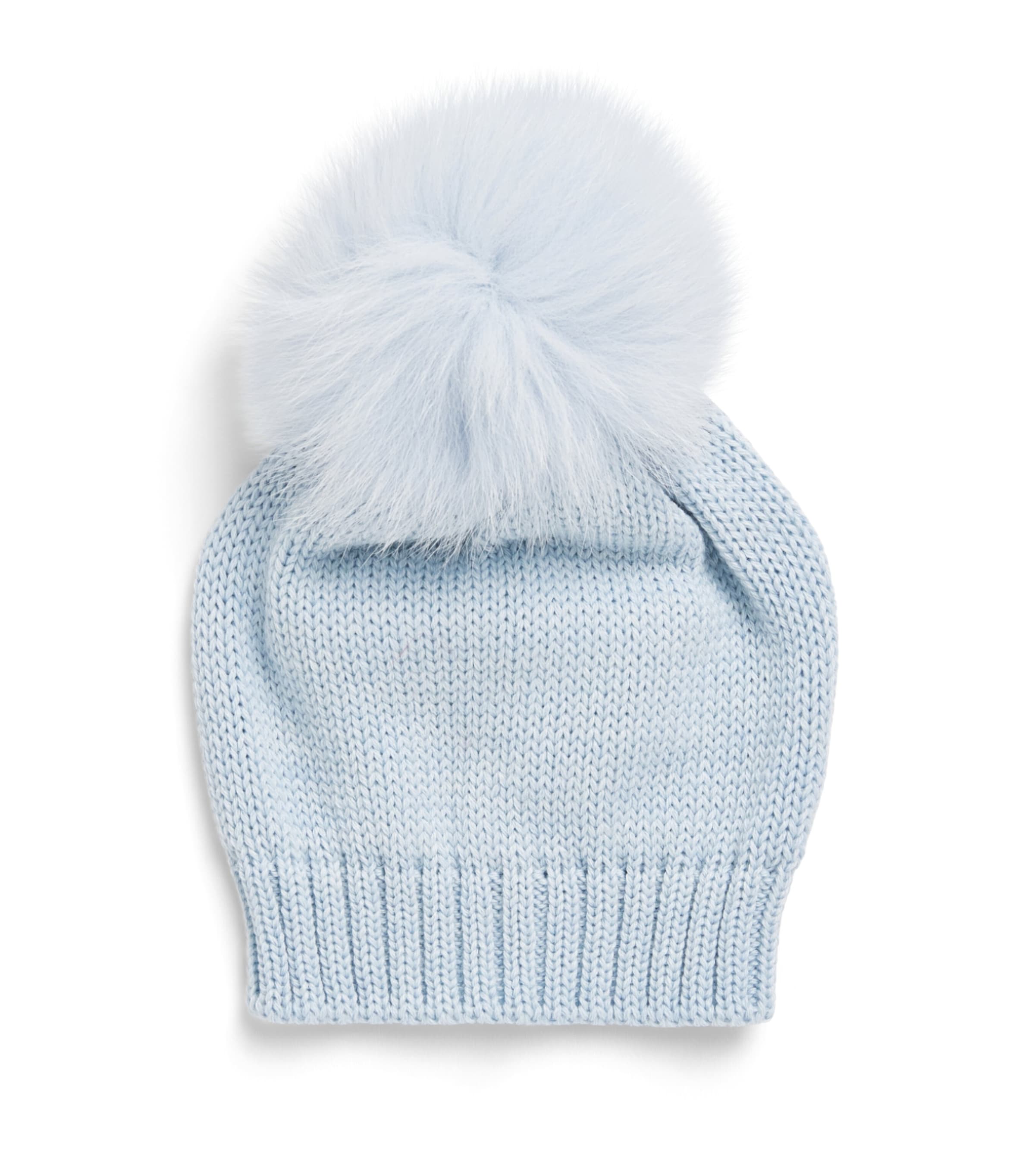 Bimbalo Wool-Blend Beanie (1-24 Months) Pale Blue