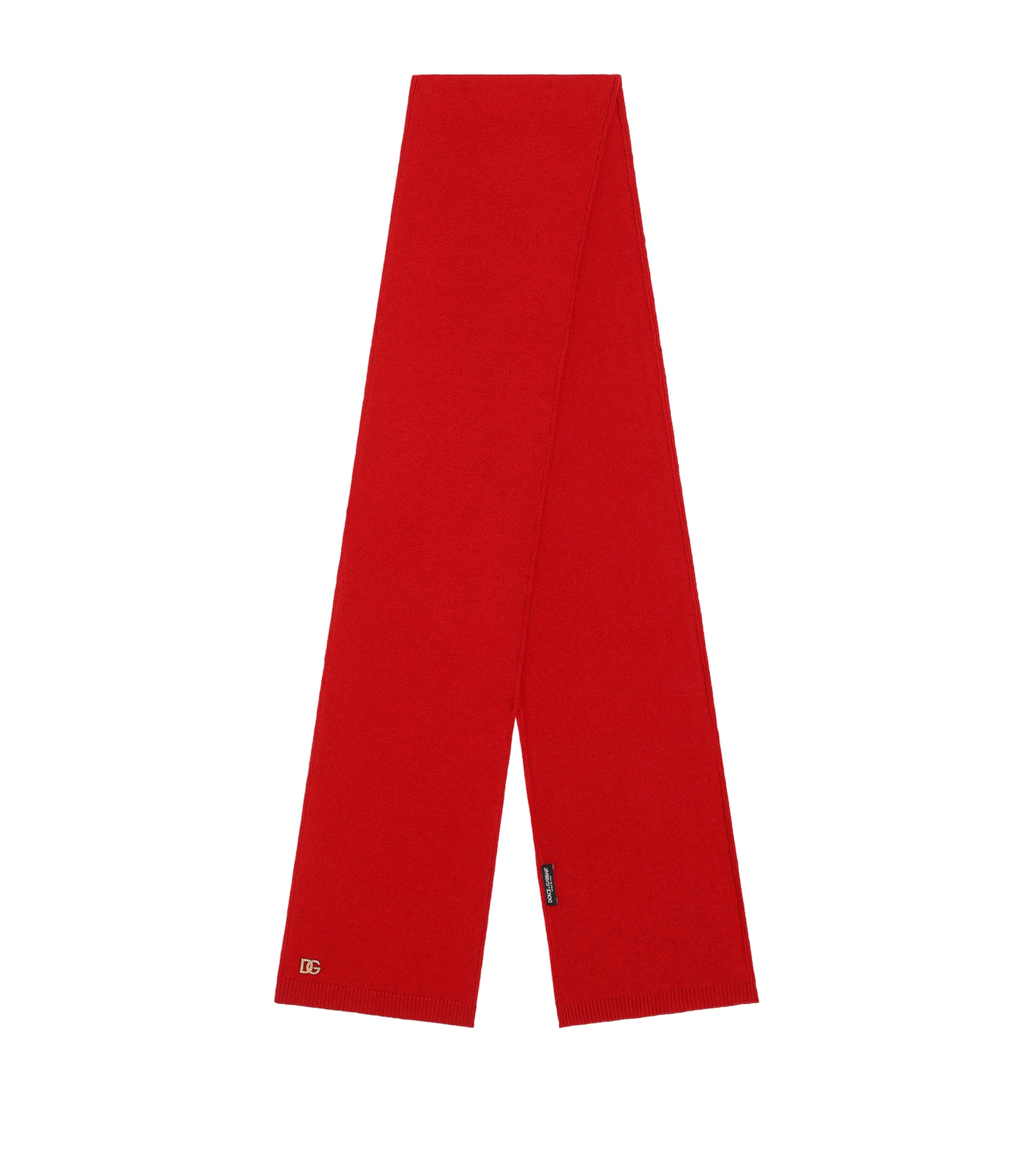 Dolce&Gabbana Virgin Wool Scarf Bright Red