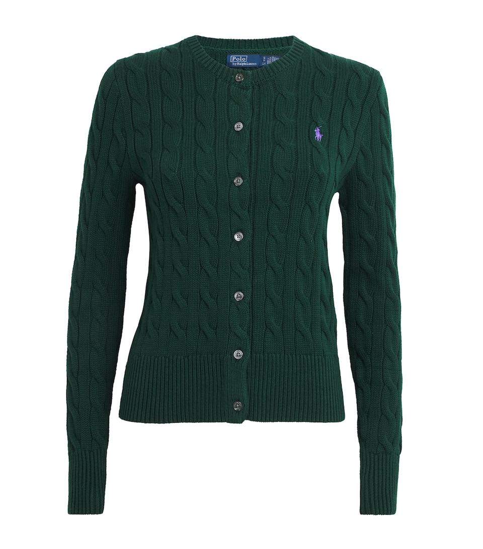 Cotton Cable-Knit Cardigan