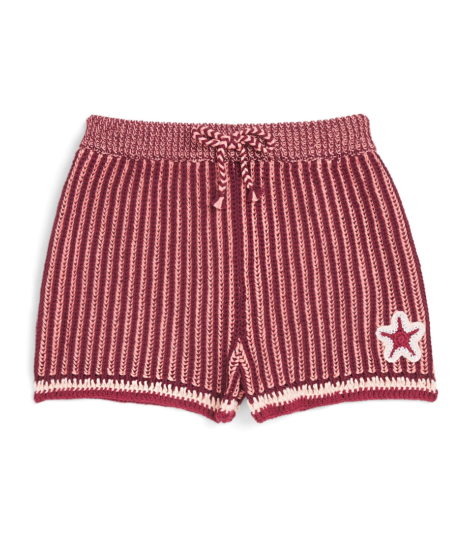 Zimmermann Kids Mahon Shorts (2-12 Years) Red Stripe