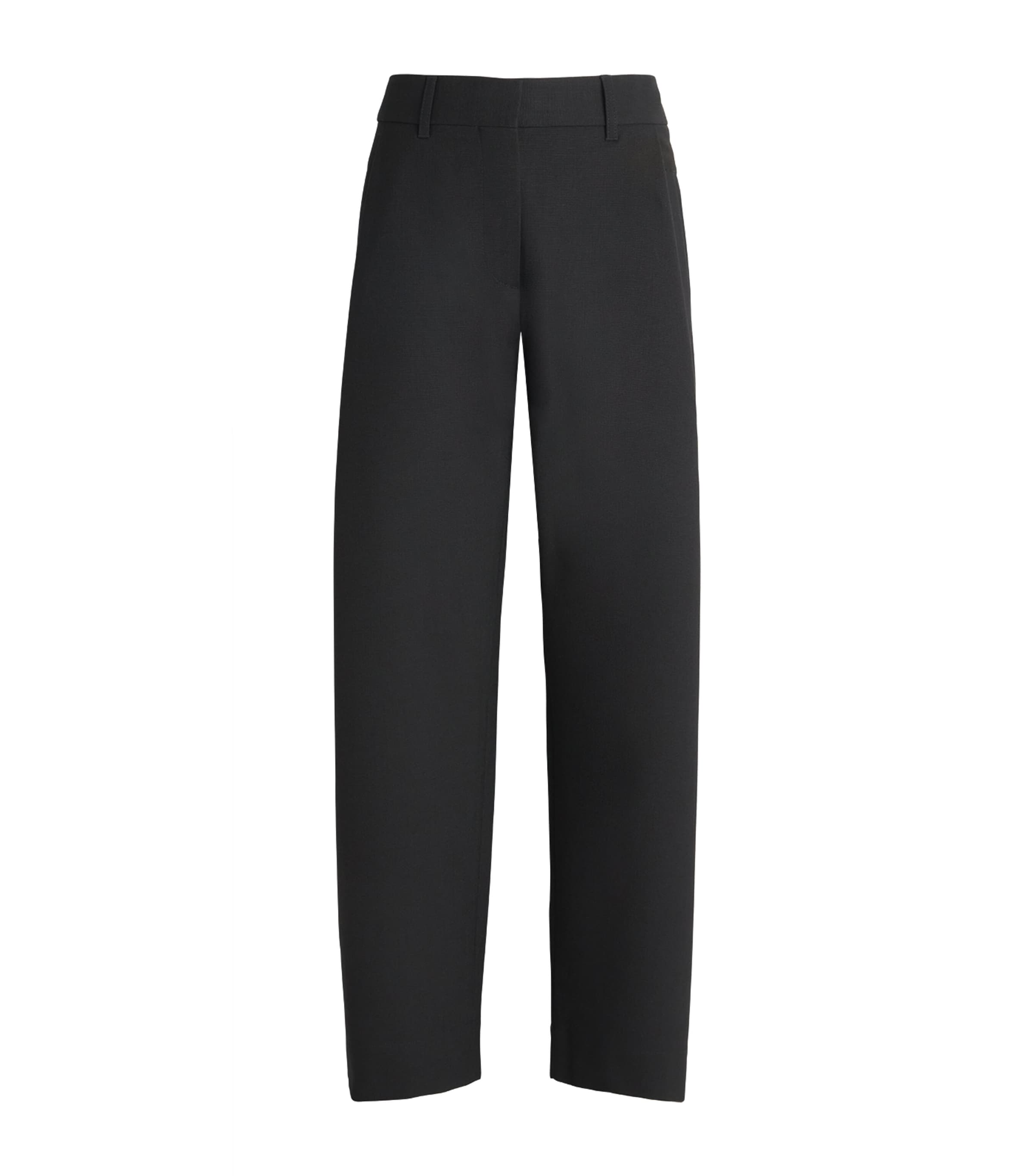 ME+EM Womens Cotton-Blend Clever Tapered Chinos Black