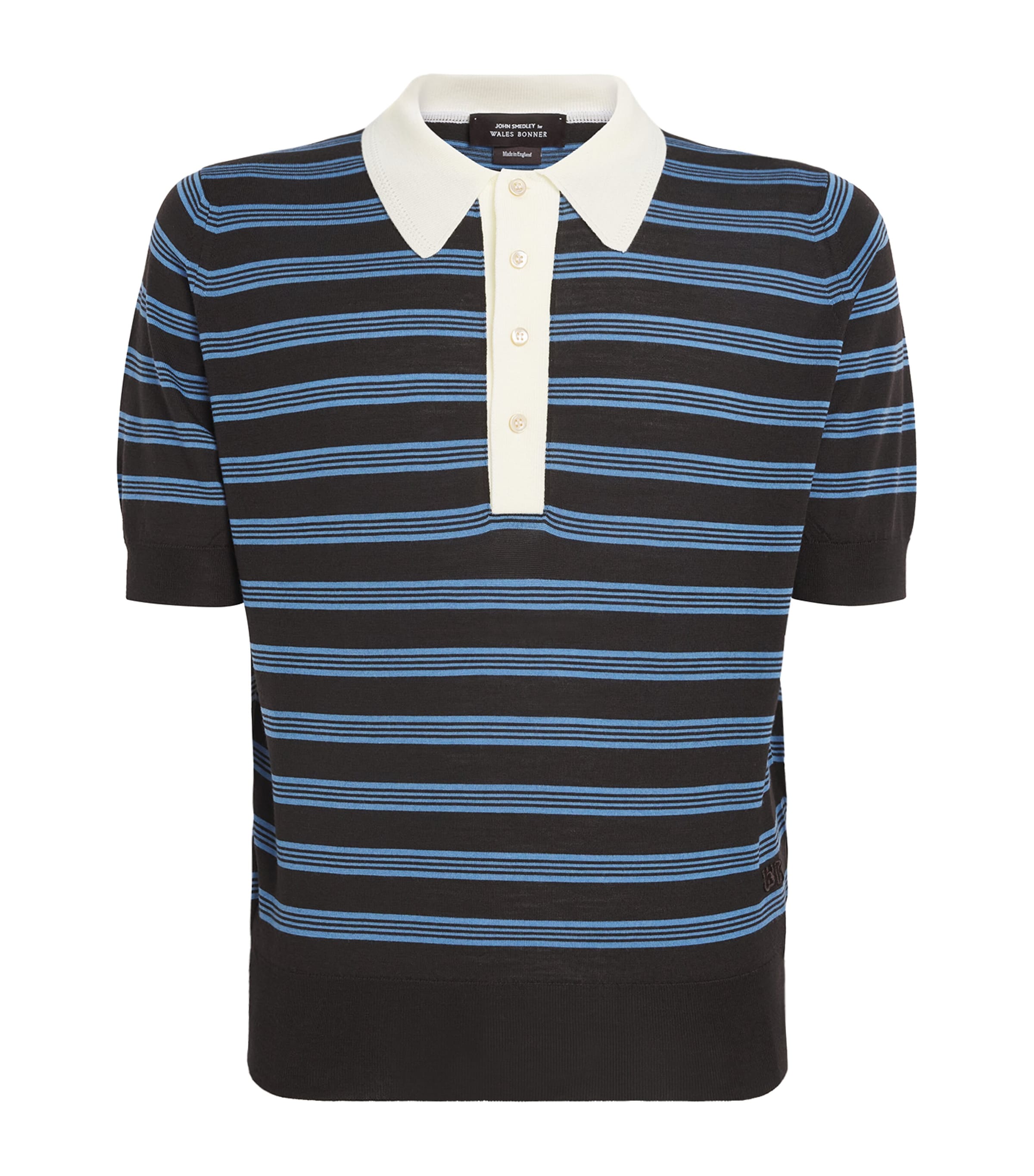 x John Smedley Merino Polo Sweater