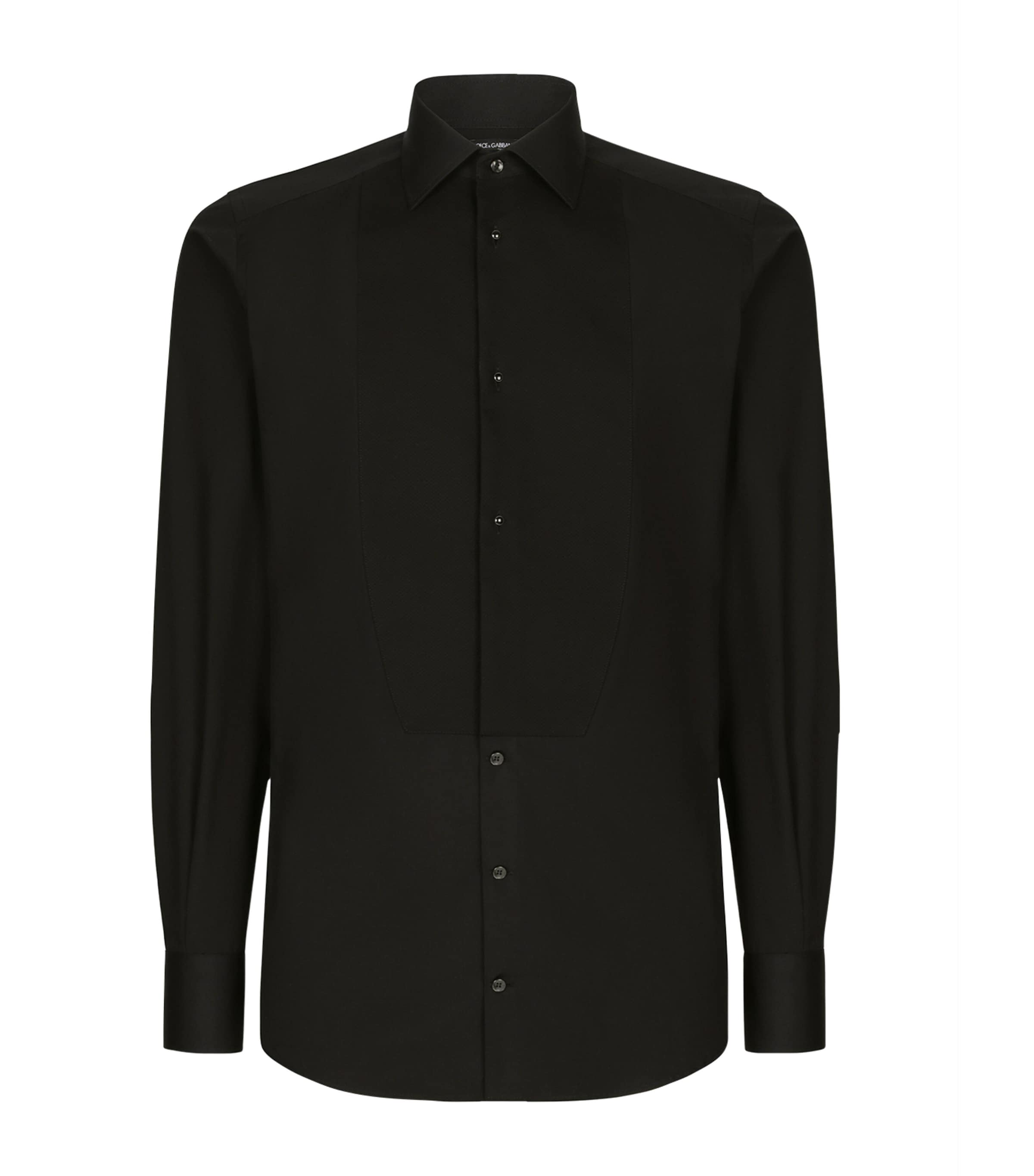 Dolce&Gabbana Mens Slim-Fit Shirt Black