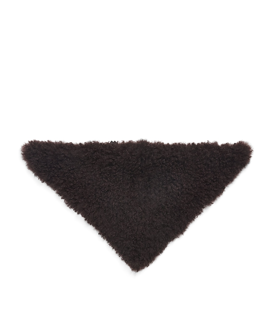 Yves Salomon Long Hair Lambswool Bandana