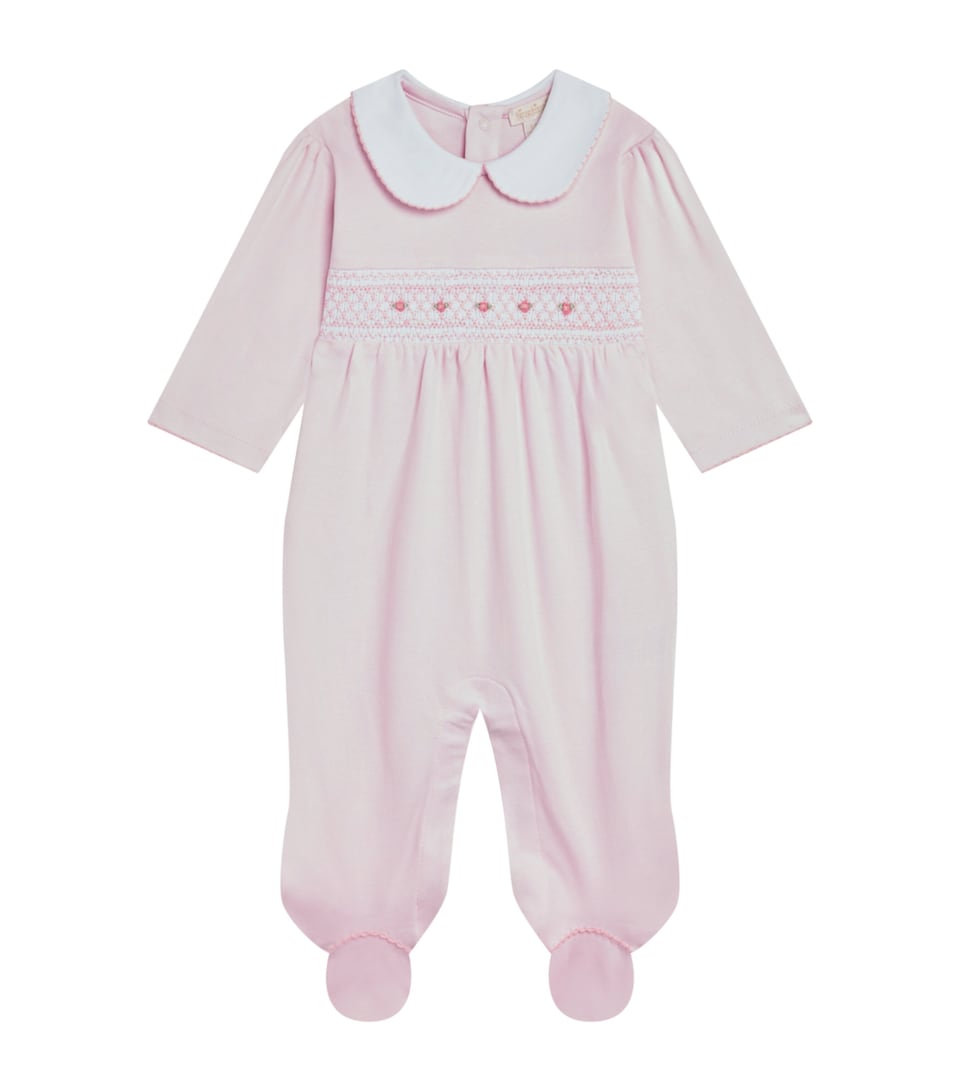 Pima Cotton Embroidered All-In-One (Newborn - 9 Months)