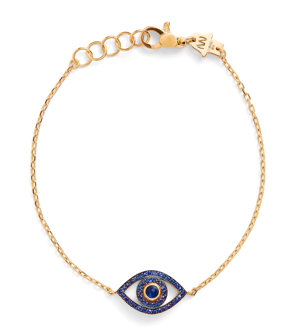 Yellow Gold and Sapphire Protected Bracelet