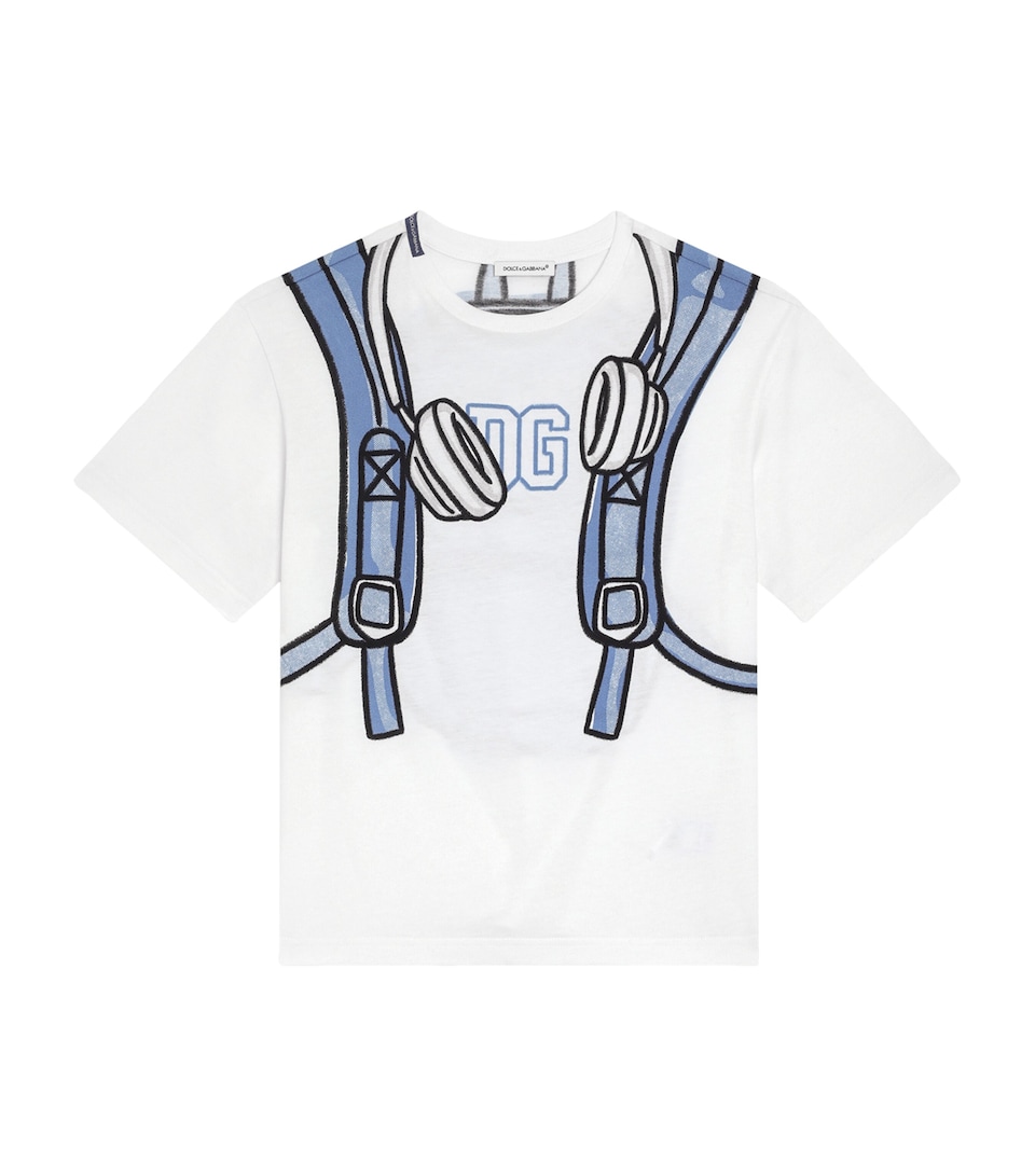 Cotton Backpack Print Oversized T-Shirt (8-12 Years)