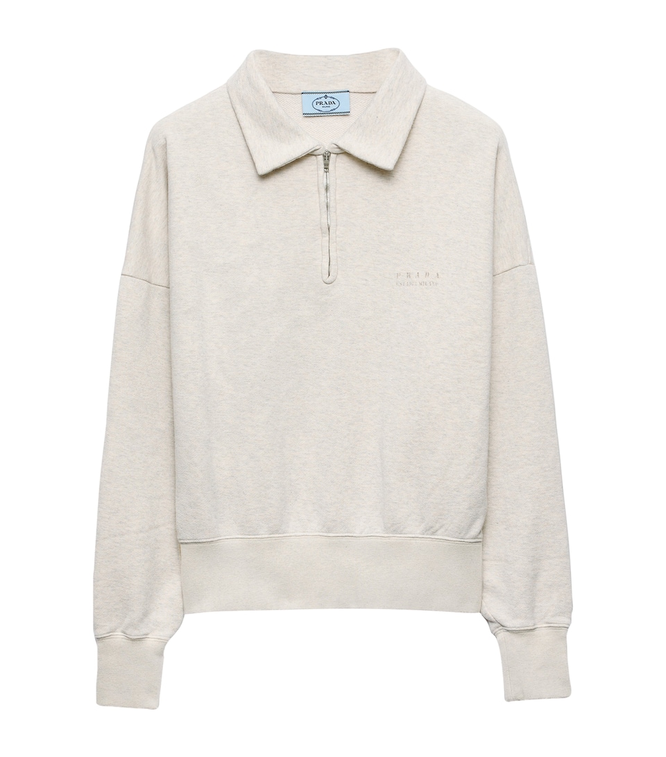 Cotton Half-Zip Sweatshirt