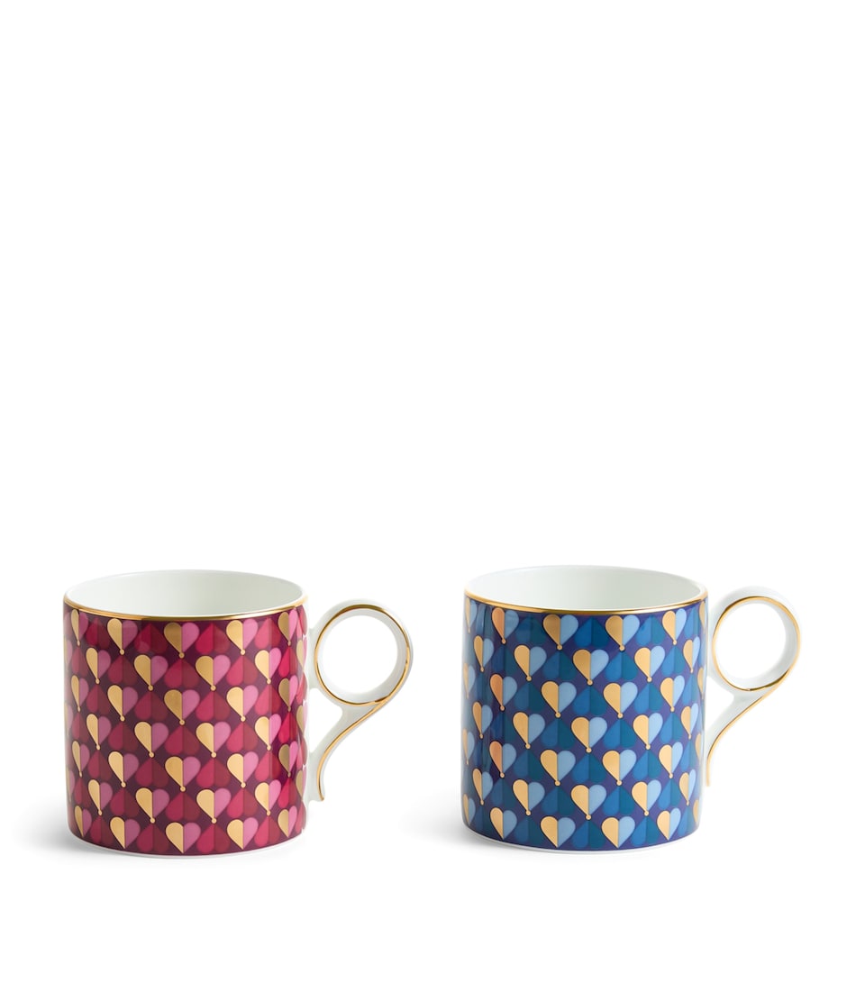 Wedgwood Set of 2 Bone China LOVE Mugs