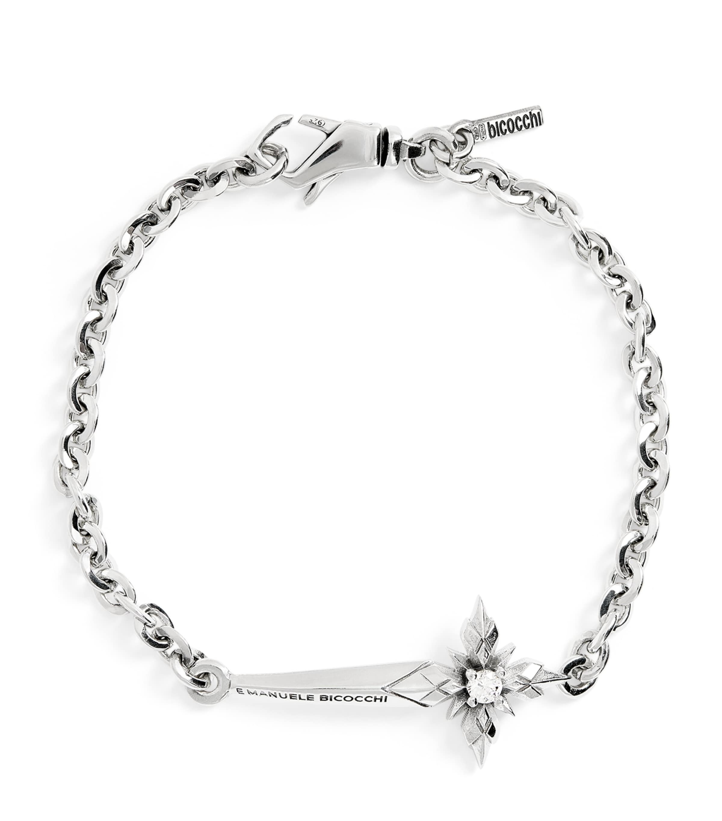 Sterling Silver Pugnale Cross Bracelet