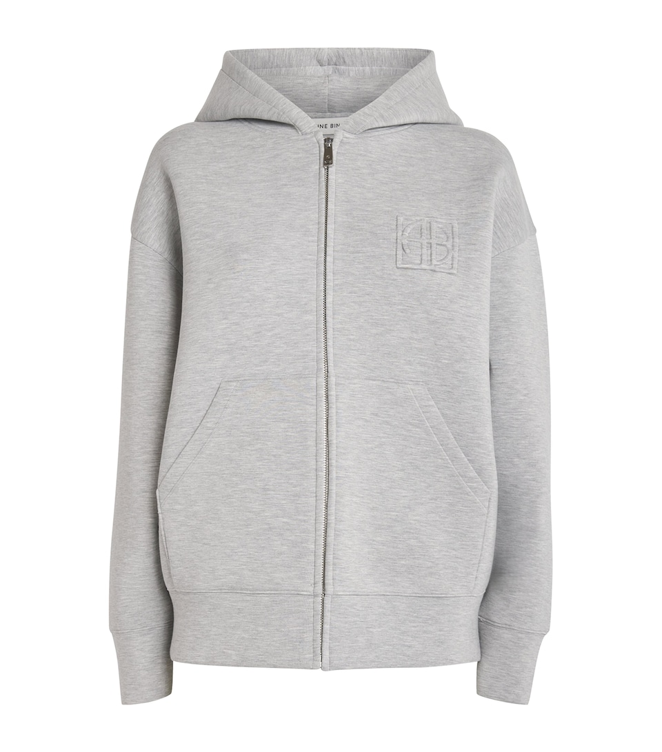 Heather Zip-Up Hoodie