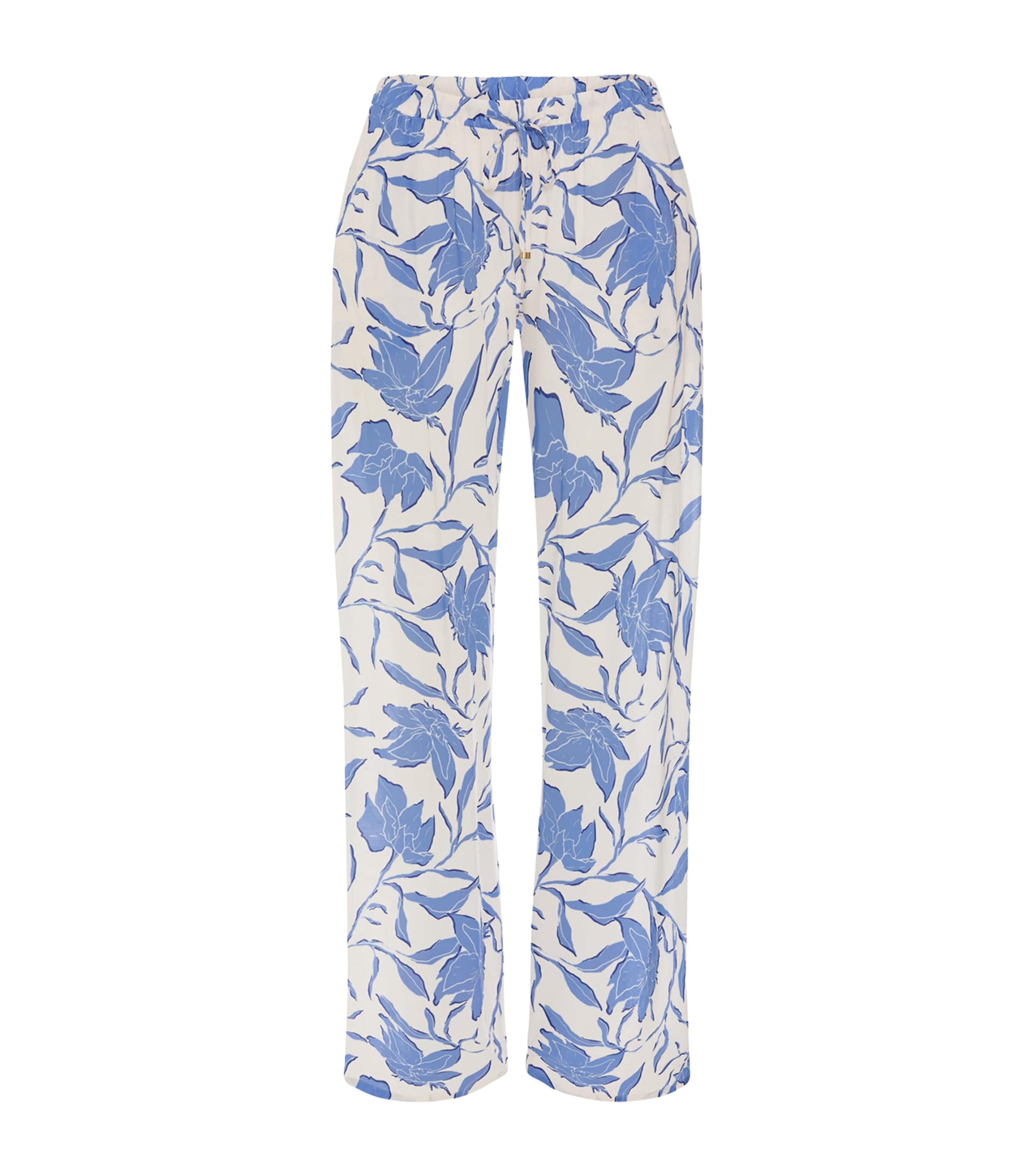 Hanro Womens Printed Sleep & Lounge Trousers Graceful Forms