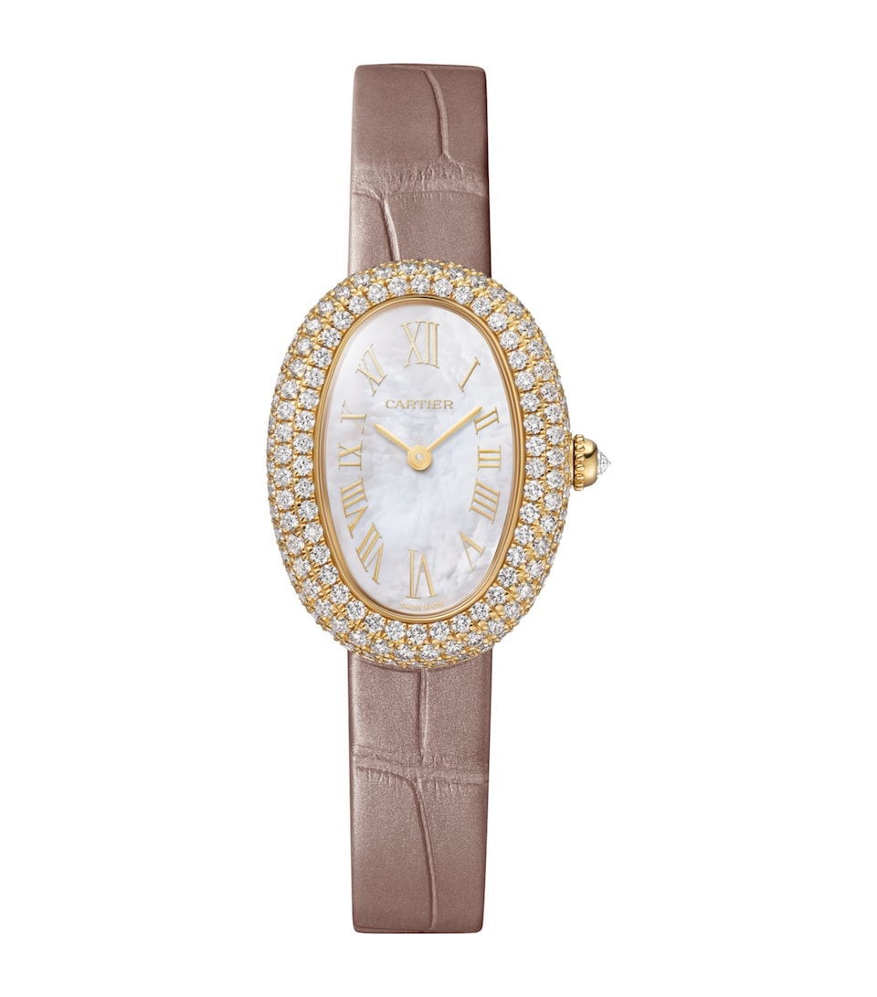 Yellow Gold and Diamond Baignoire Watch 23.1mm