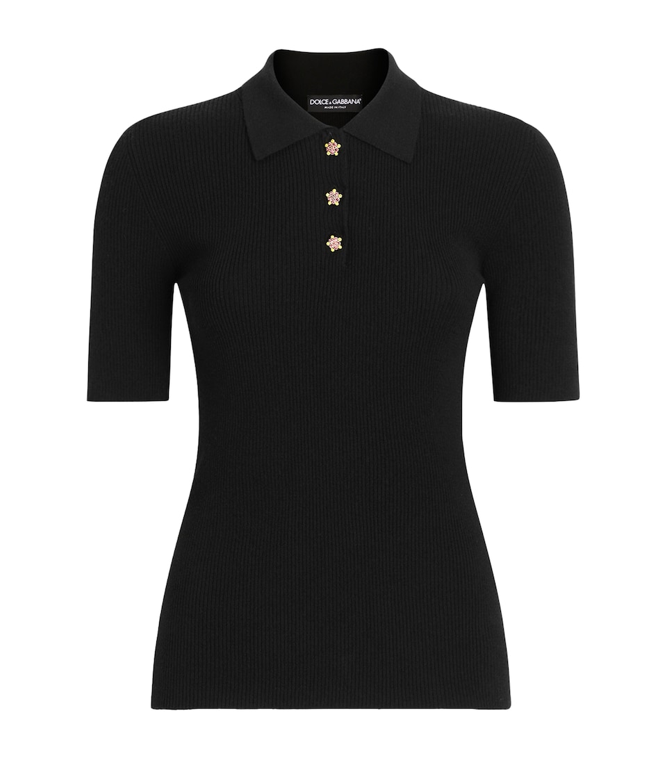 Slim-Fit Polo Sweater