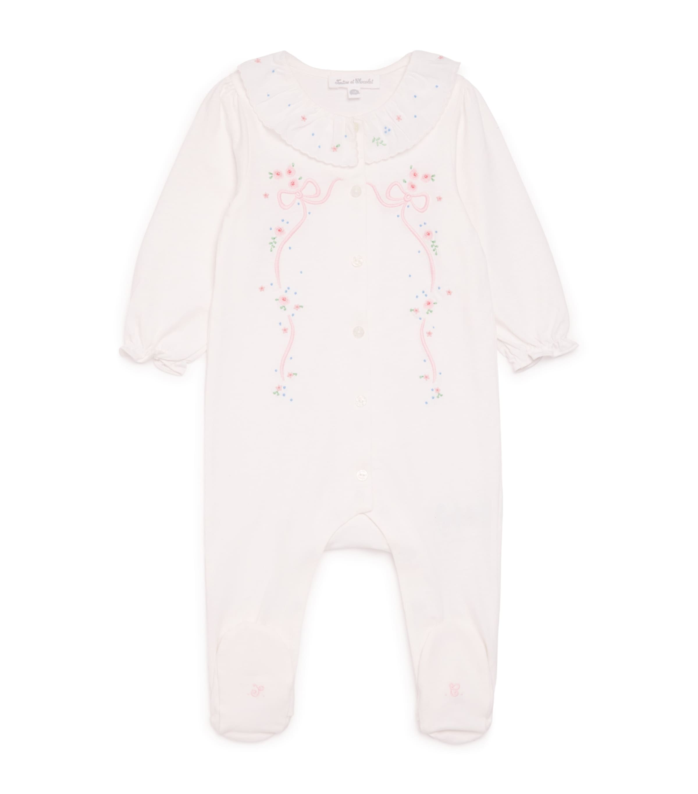 Cotton Frill-Collar All-In-One (0-24 Months)