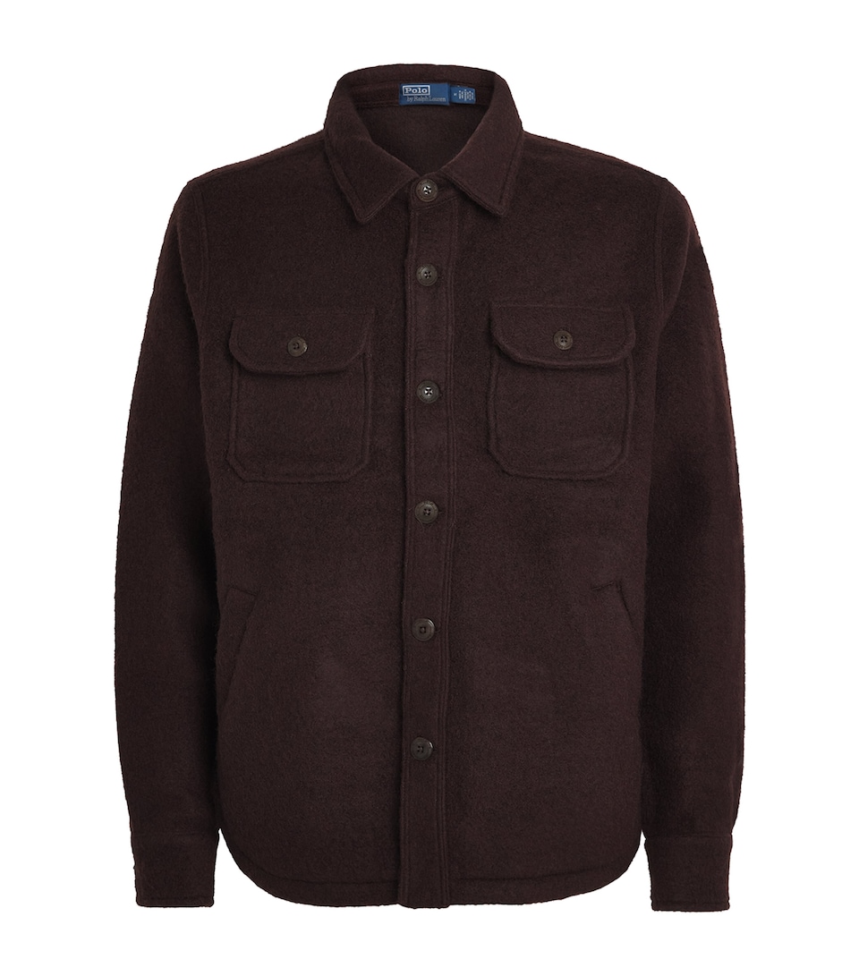 Wool-Blend Felt Overshirt