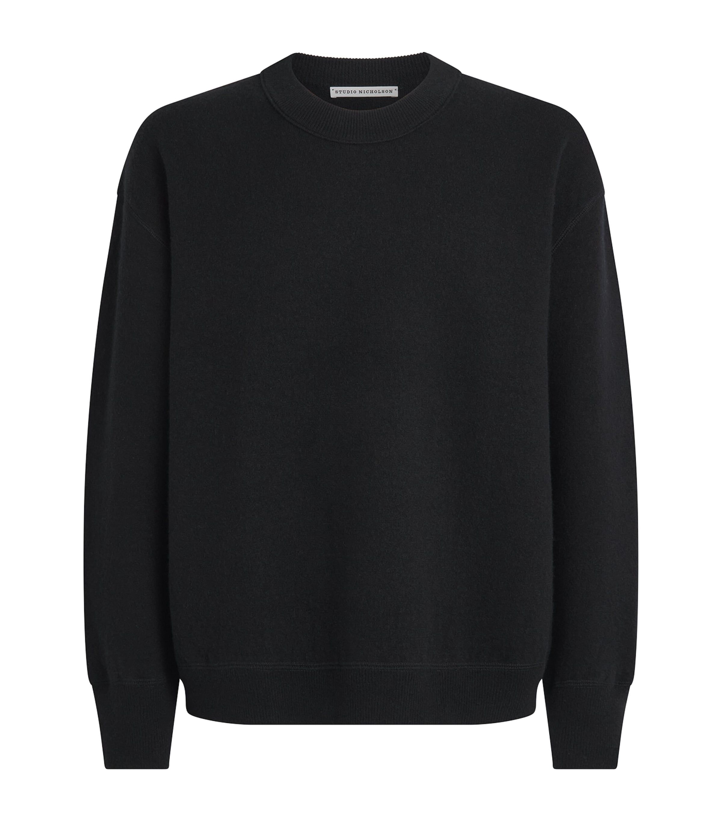 Studio Nicholson Mens Cashmere Haddan Sweater Black