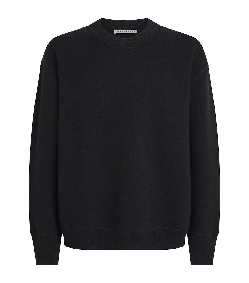 Studio Nicholson Mens Cashmere Haddan Sweater Black