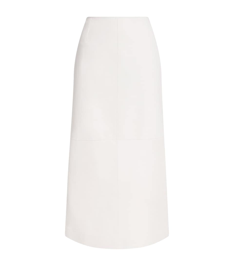 Lambskin Midi Skirt