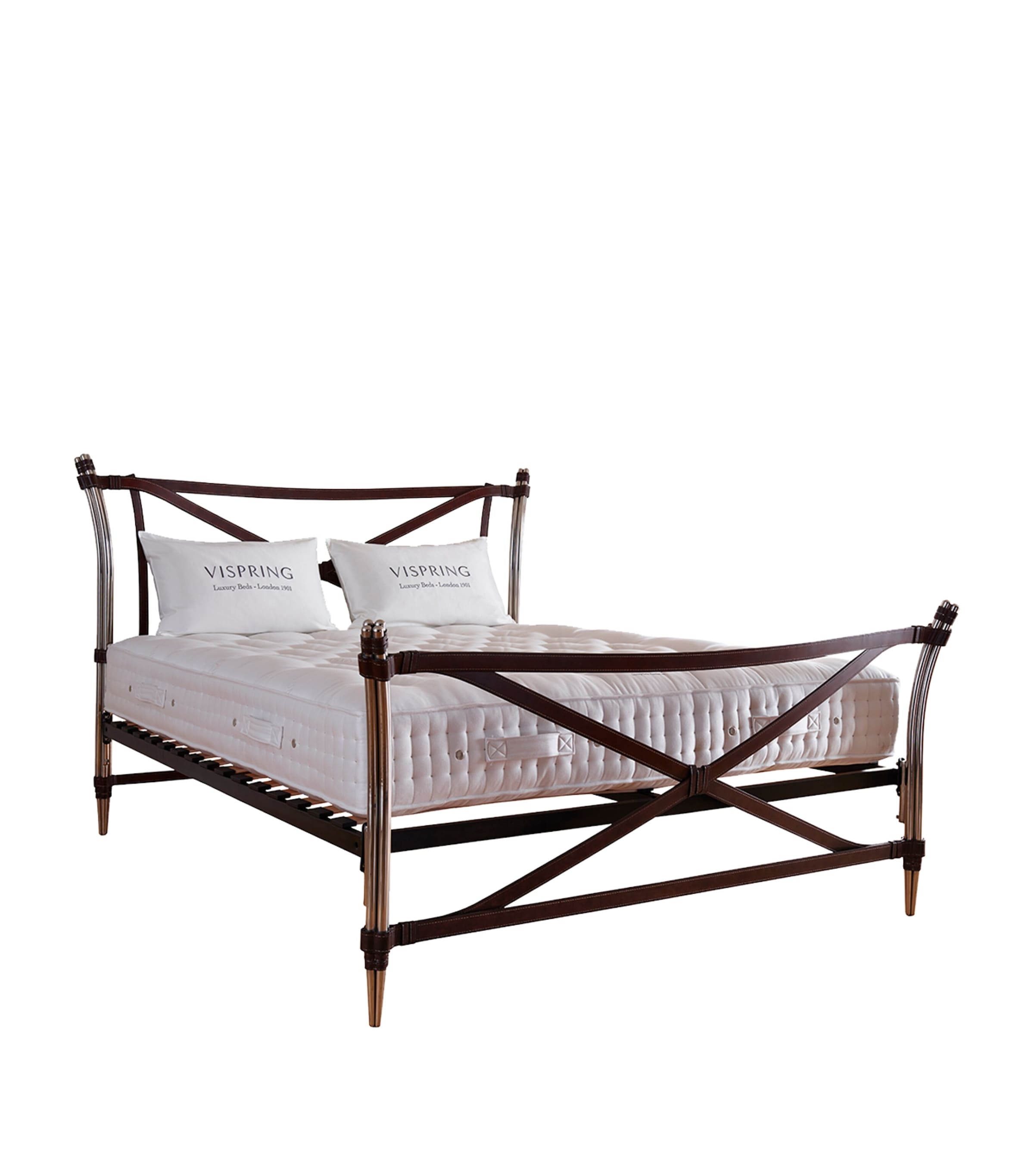 Vispring Medium Bedstead Supreme Mattress (150cm x 200cm) White