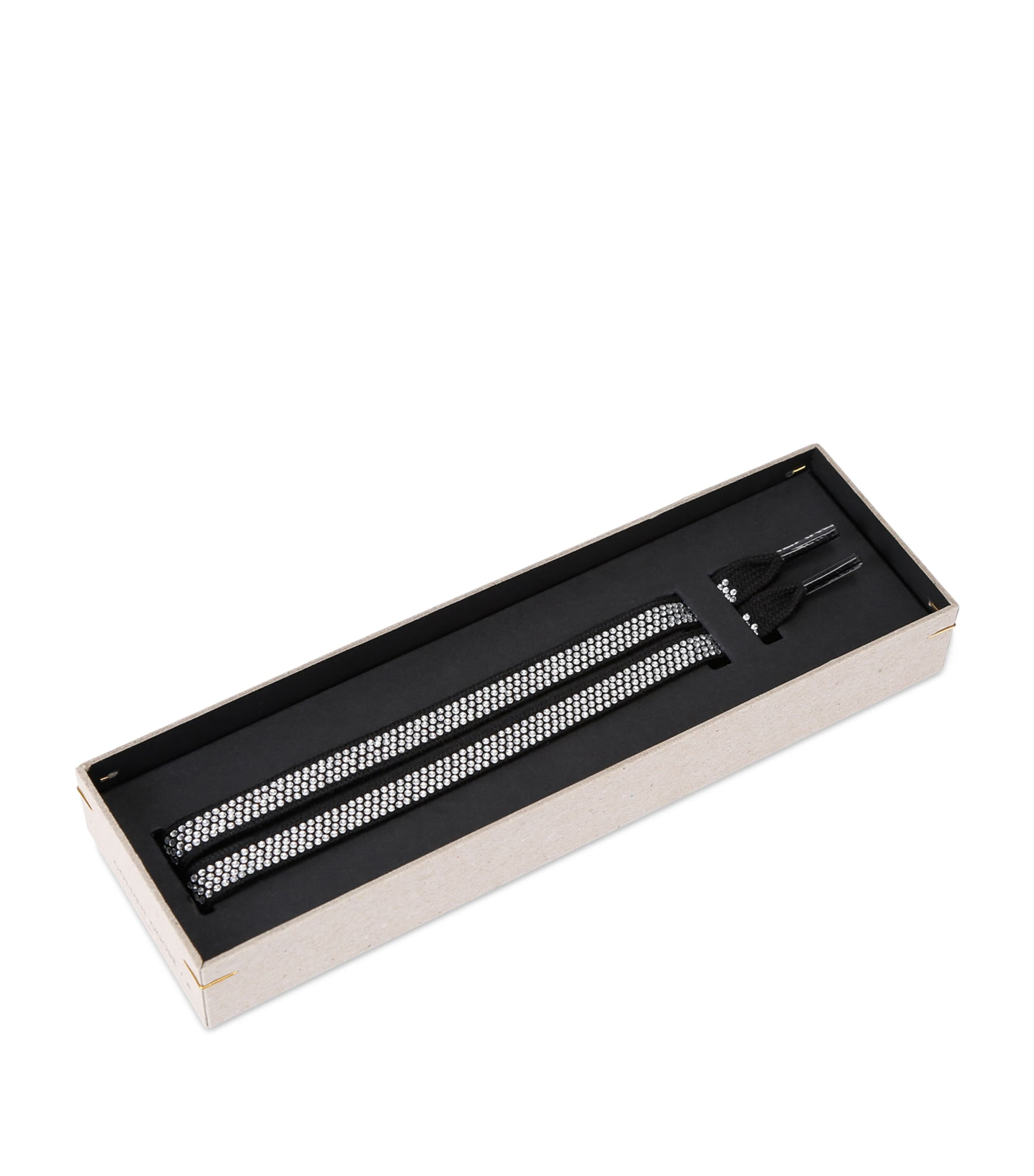 Golden Goose Swarovski Crystal-Embellished Laces Black/comb