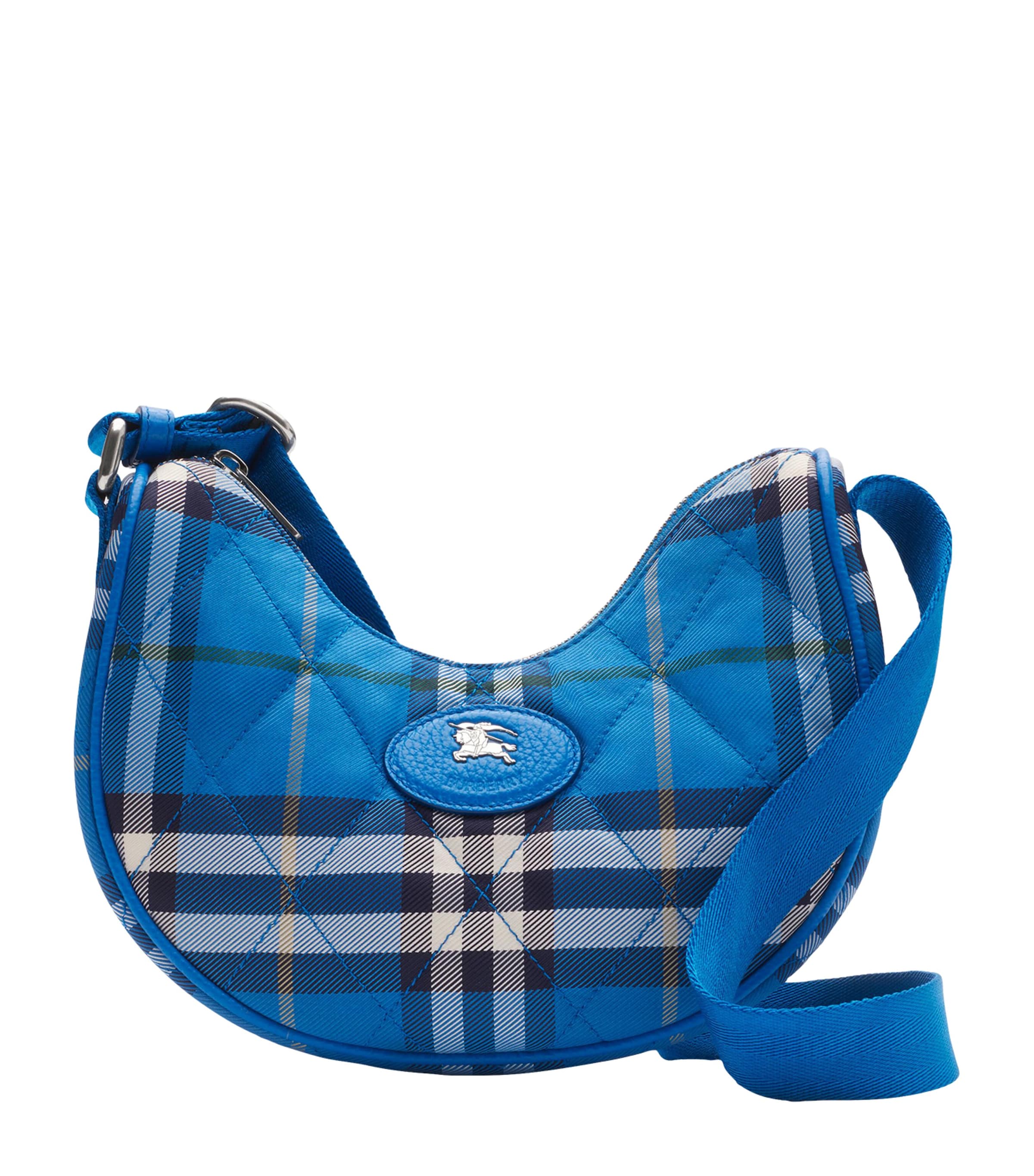 Check Horseshoe Cross-Body Bag