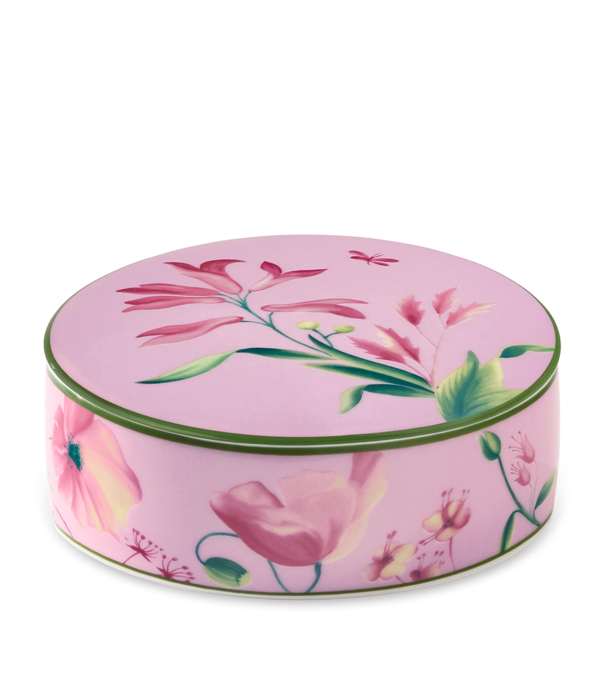 GINORI 1735 Porcelain Florenza Malva Trinket Box