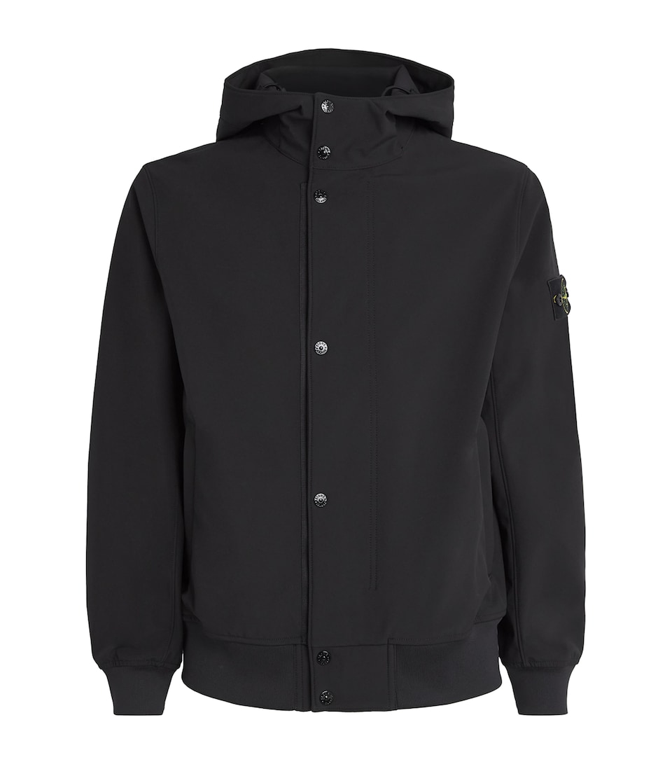 Stone Island Mens Light Soft Shell-R Hooded Jacket