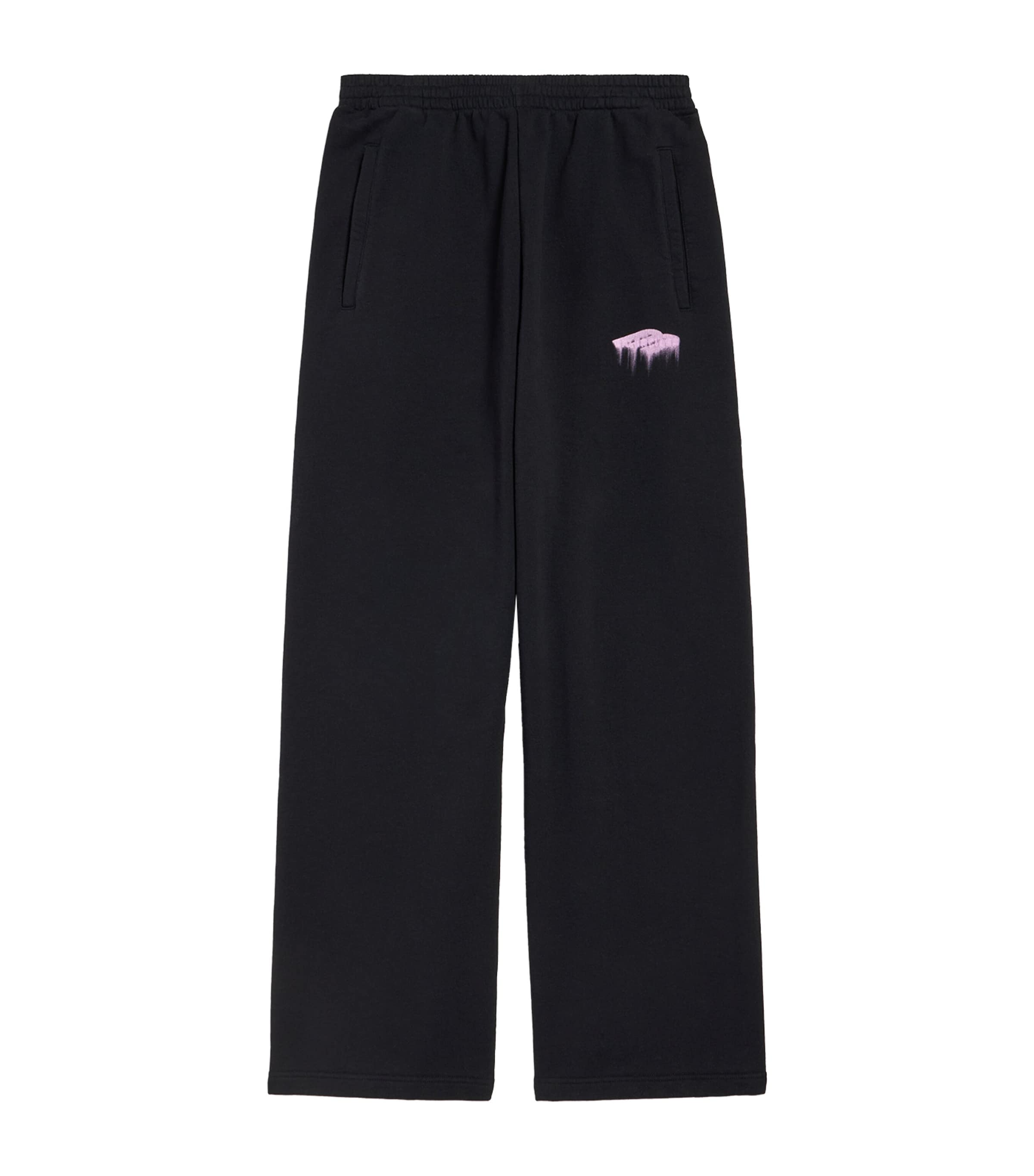 Balenciaga Mens Cotton Wet Brush Baggy Sweatpants