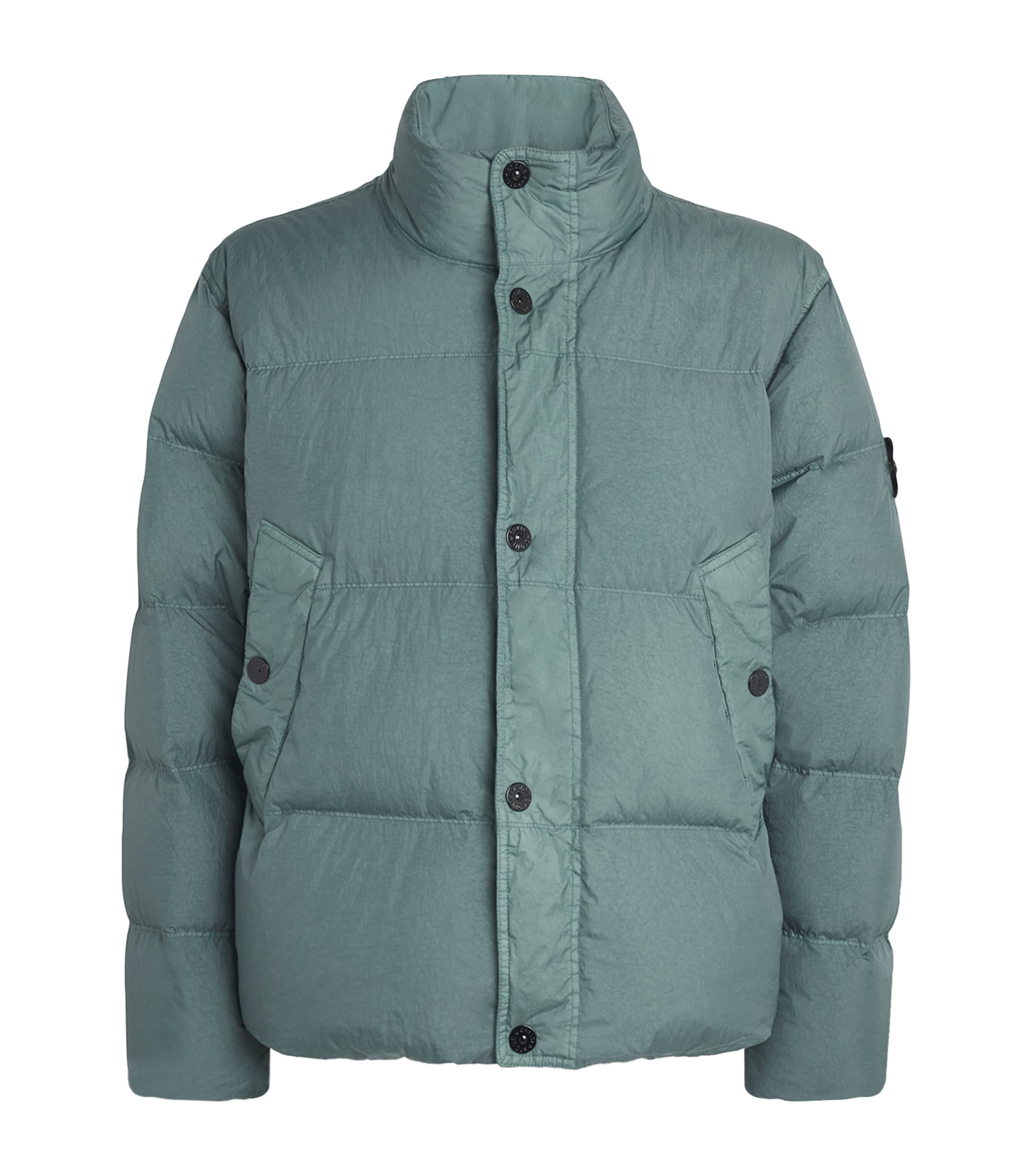 Stone Island Mens Garment-Dyed Down Jacket