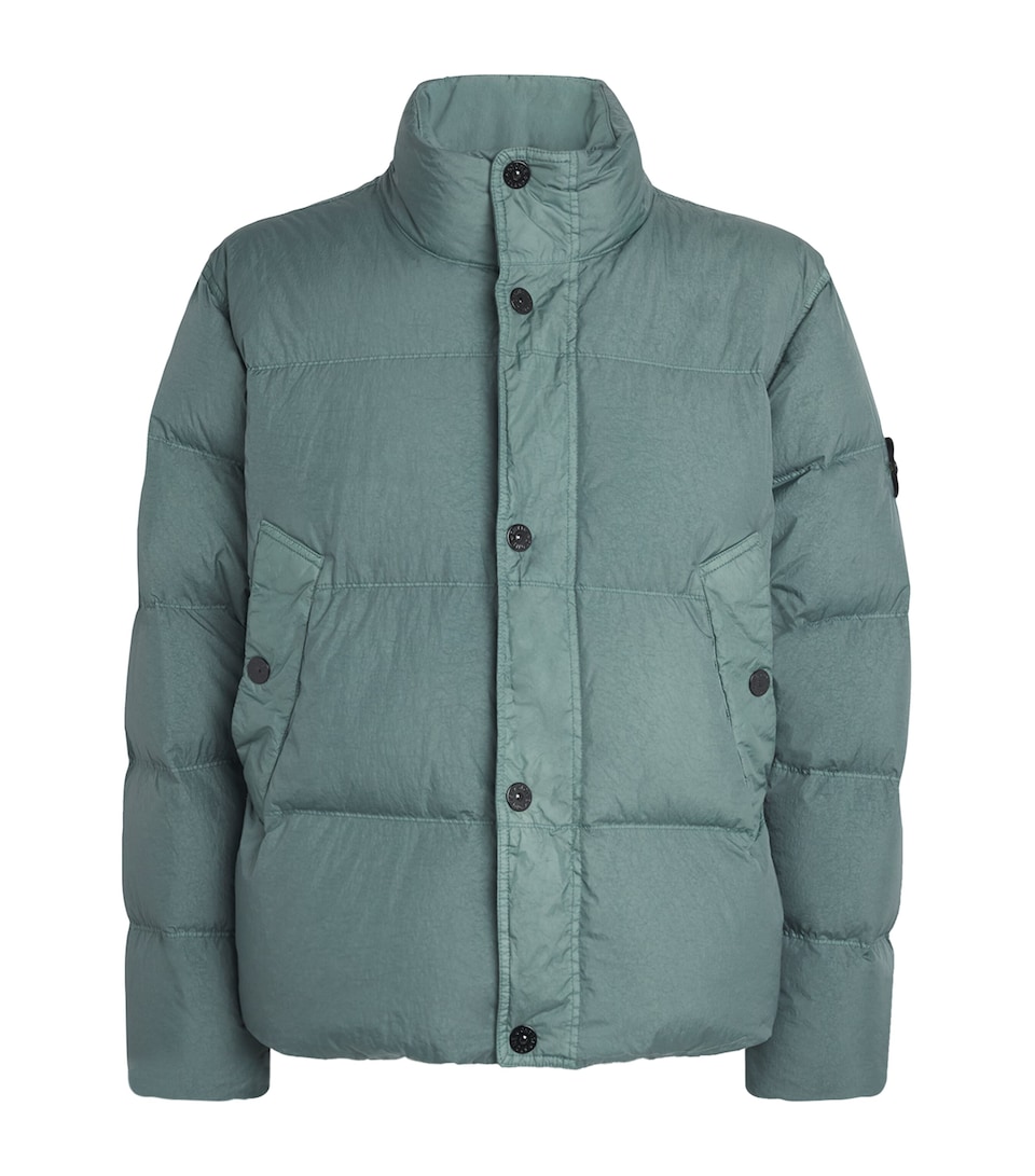 Stone Island Mens Garment-Dyed Down Jacket