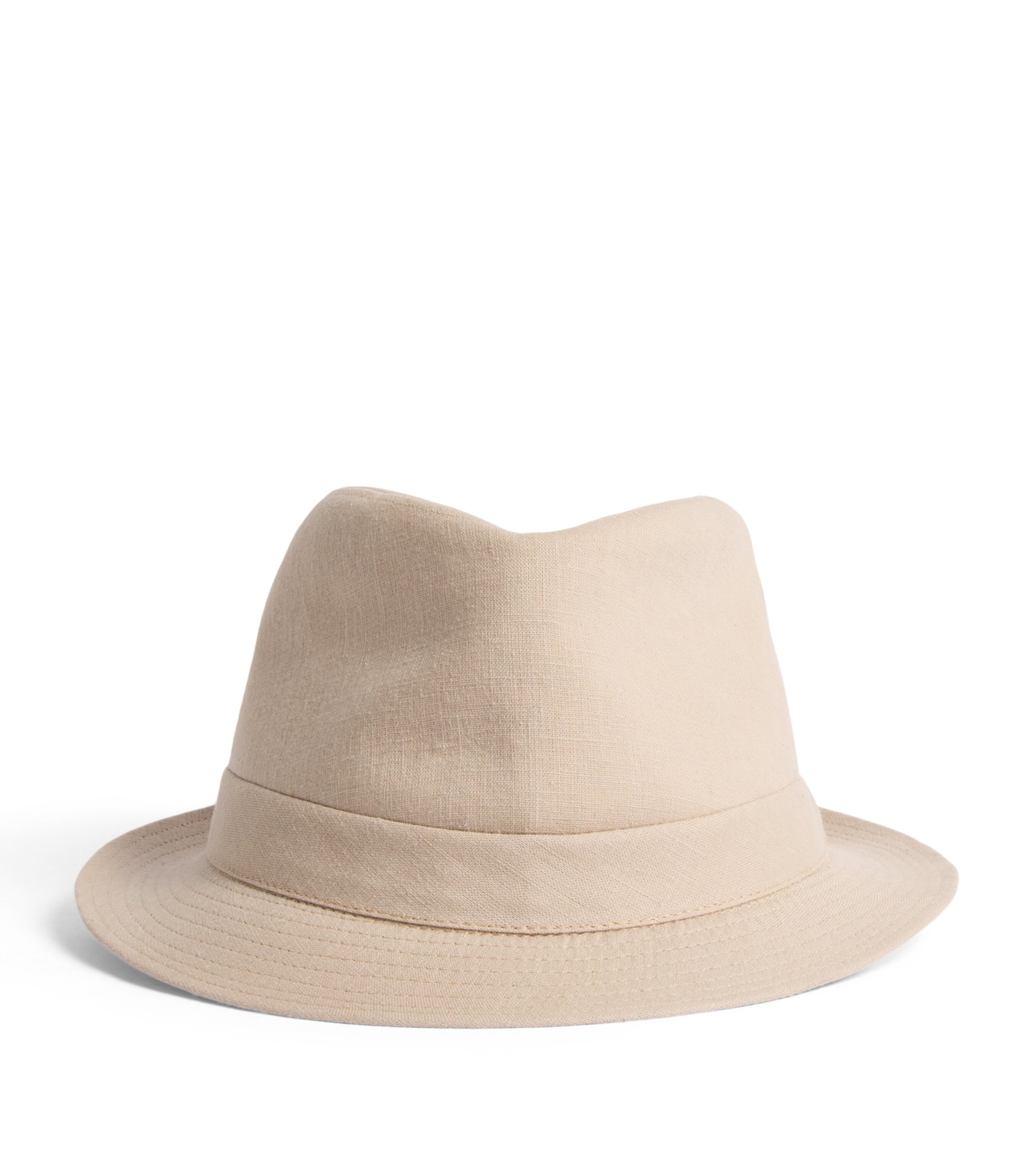 Swaine Linen-Cotton Trilby Hat Sand